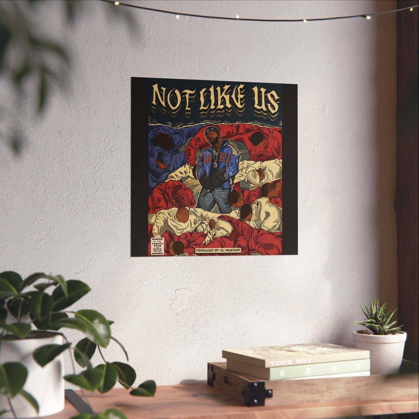 Kendrick Lamar "Not Like Us" Comic Book Cover - Matte Poster – Hip Hop Wall Art, Music Legend Print, Matte Finish Poster for Home & Office Decor