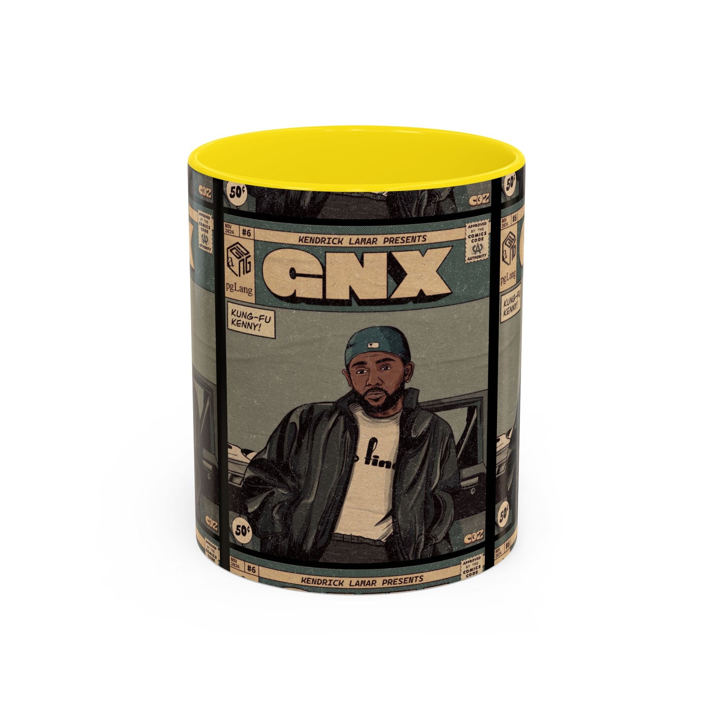 Kendrick Lamar "GNX" Comic Cover Mug – Hip-Hop Art Coffee Cup, Gift for Music Fans