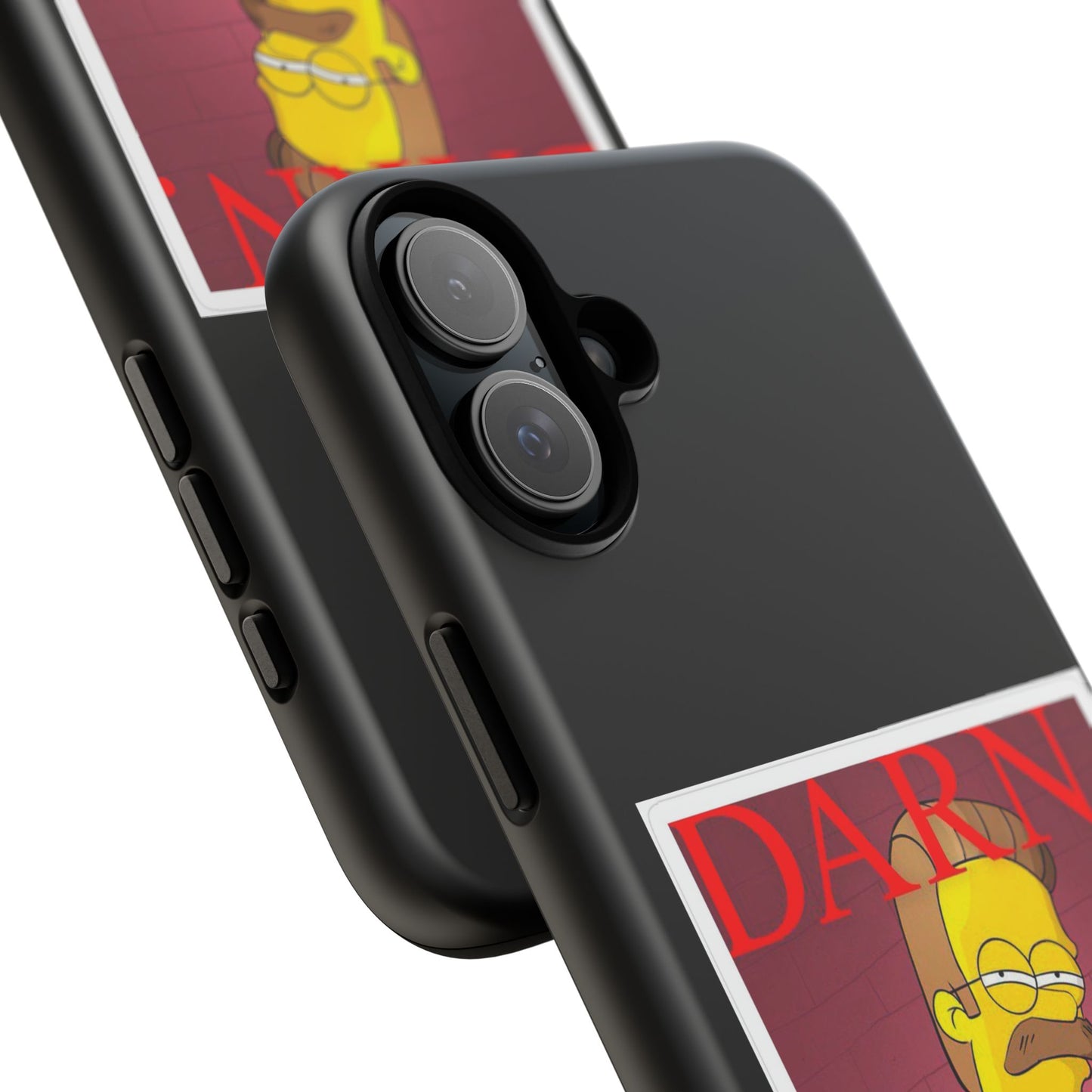 Kendrick Lamar X Simpsons "DARN" Ned Flanders Tough Phone Case – Funny Rap Mashup Cover for iPhone, Samsung, & More