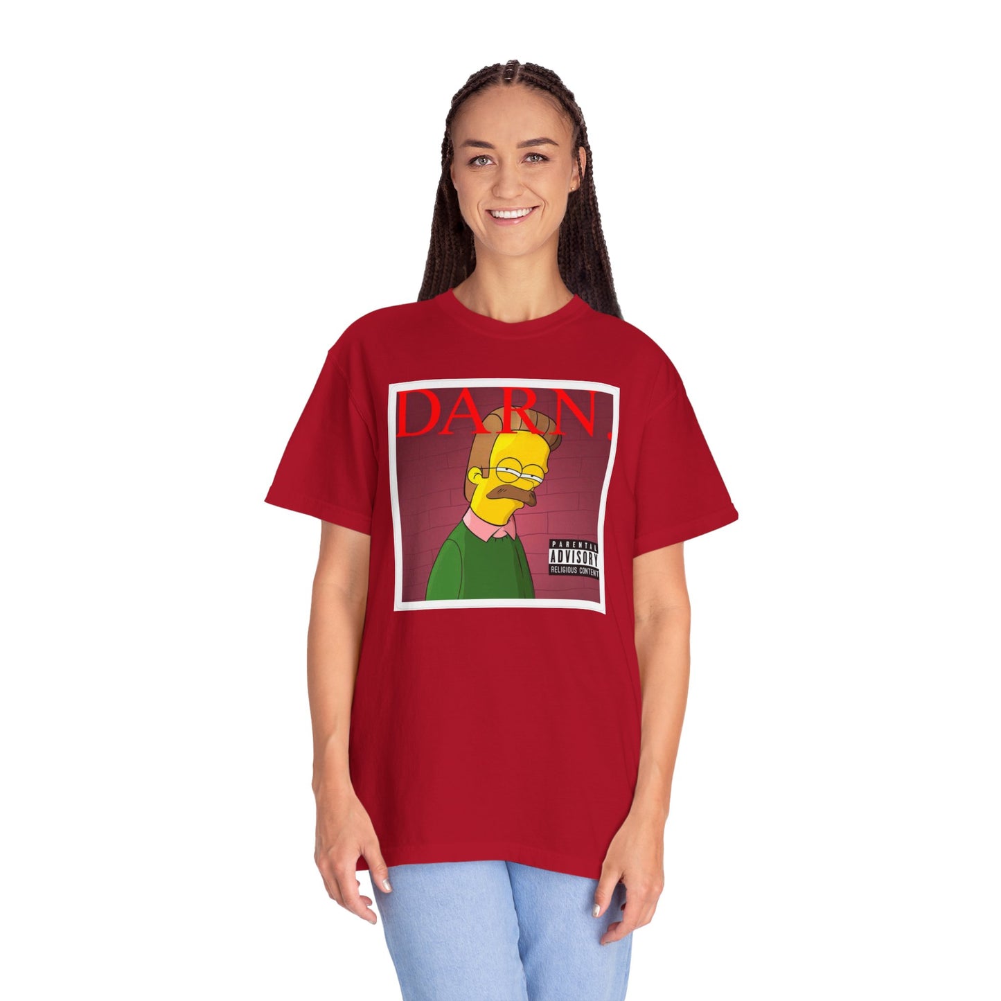 Kendrick Lamar X Simpsons 'Darn' Ned Flanders Mashup - T-shirt, Graphic Tee, Unisex