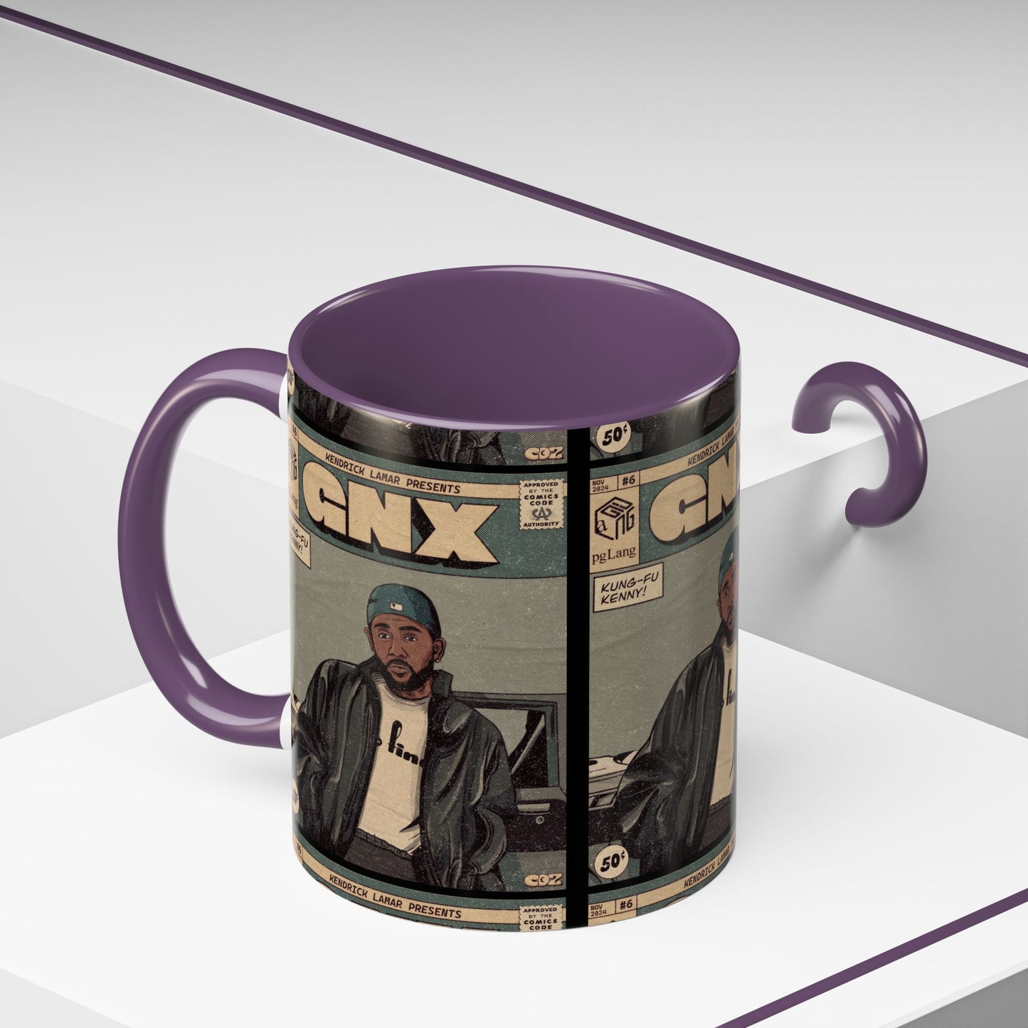Kendrick Lamar "GNX" Comic Cover Mug – Hip-Hop Art Coffee Cup, Gift for Music Fans