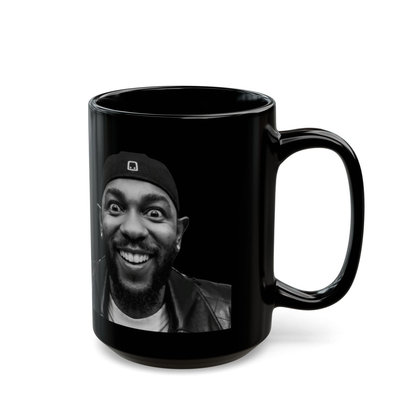Kendrick Lamar Meme Face Mustard - Mug, Black