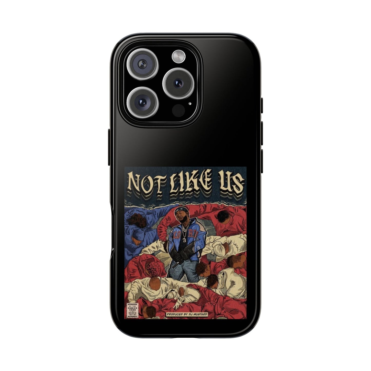 Kendrick Lamar "Not Like Us" Comic Book Cover Tough Phone Case – Hip Hop Art, Shockproof Dual-Layer Protection