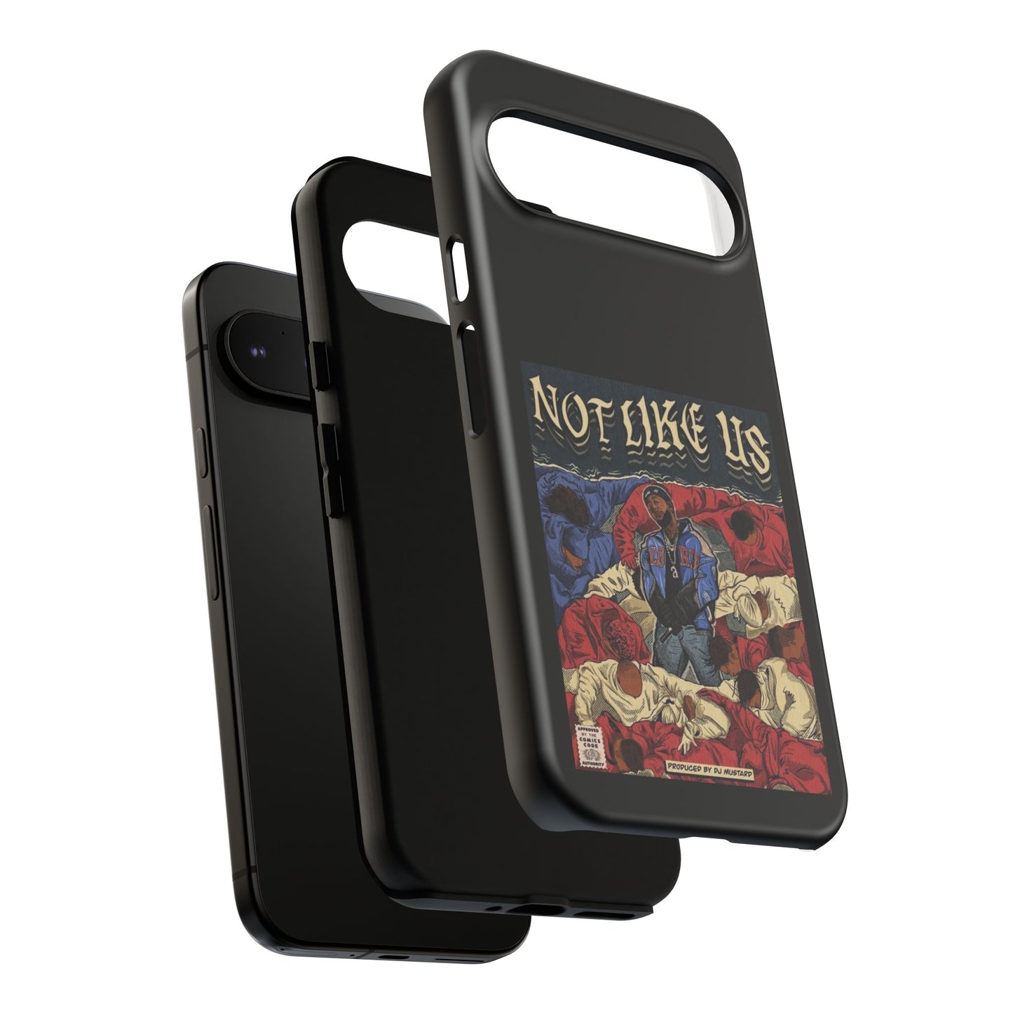 Kendrick Lamar "Not Like Us" Comic Book Cover Tough Phone Case – Hip Hop Art, Shockproof Dual-Layer Protection