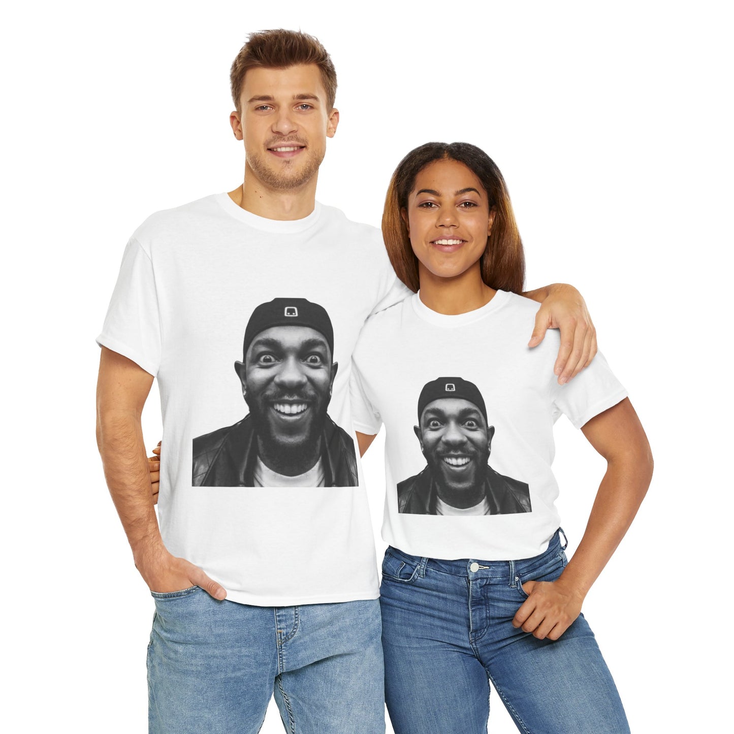 Kendrick Lamar Meme Face Mustard - T-Shirt/Unisex Heavy Cotton Shirt