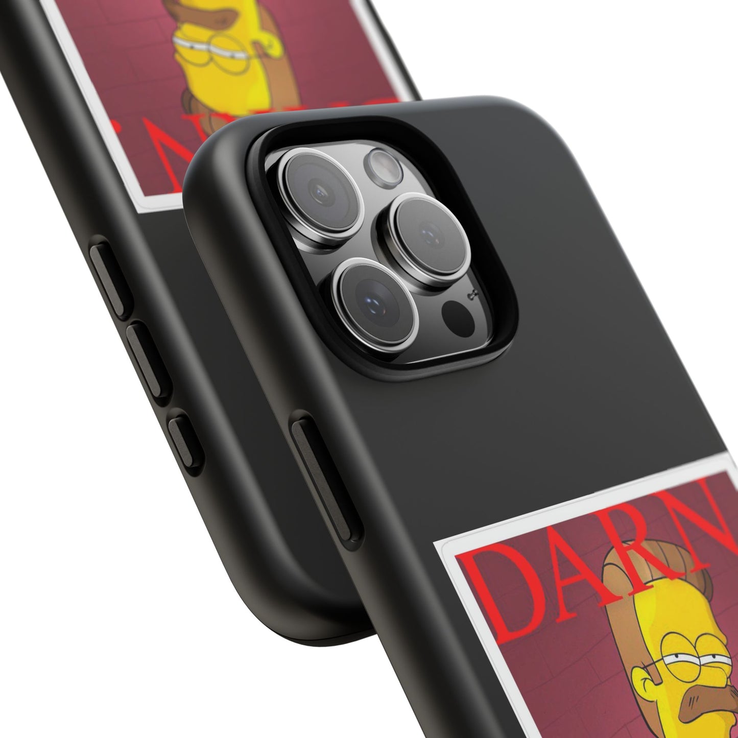 Kendrick Lamar X Simpsons "DARN" Ned Flanders Tough Phone Case – Funny Rap Mashup Cover for iPhone, Samsung, & More