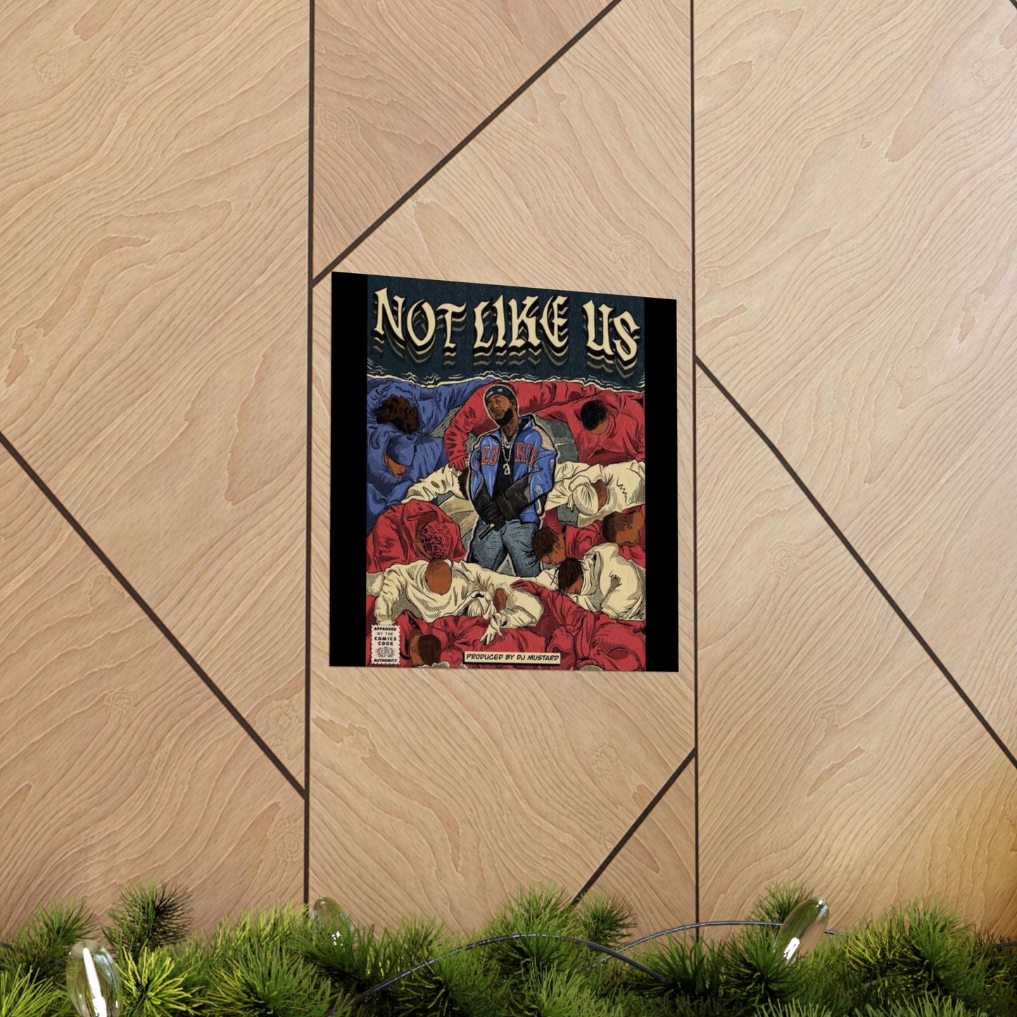 Kendrick Lamar "Not Like Us" Comic Book Cover - Matte Poster – Hip Hop Wall Art, Music Legend Print, Matte Finish Poster for Home & Office Decor