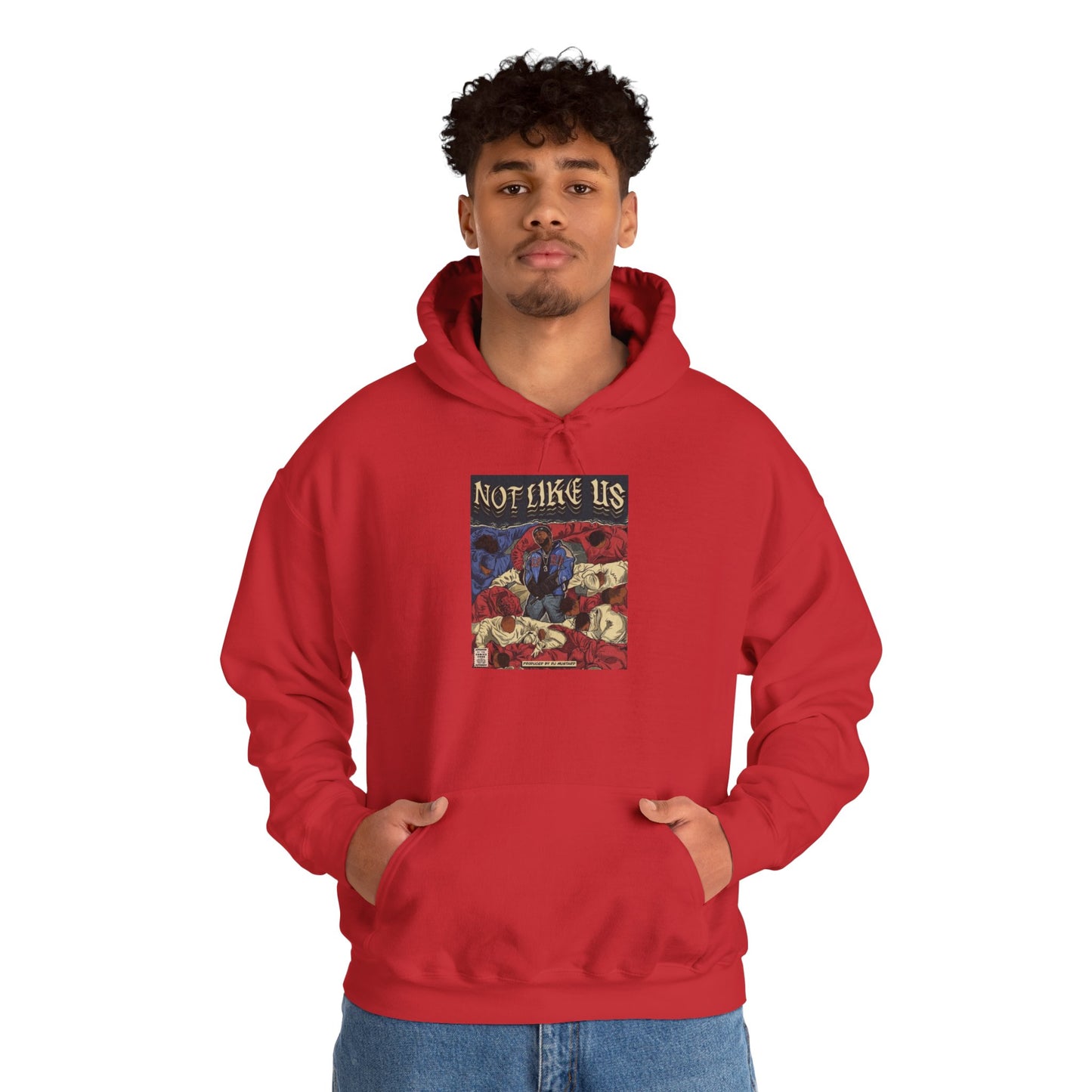 Kendrick Lamar "Not Like Us" Comic Book Hoodie – Hip Hop Fan Art Sweatshirt, Unisex Streetwear Gift