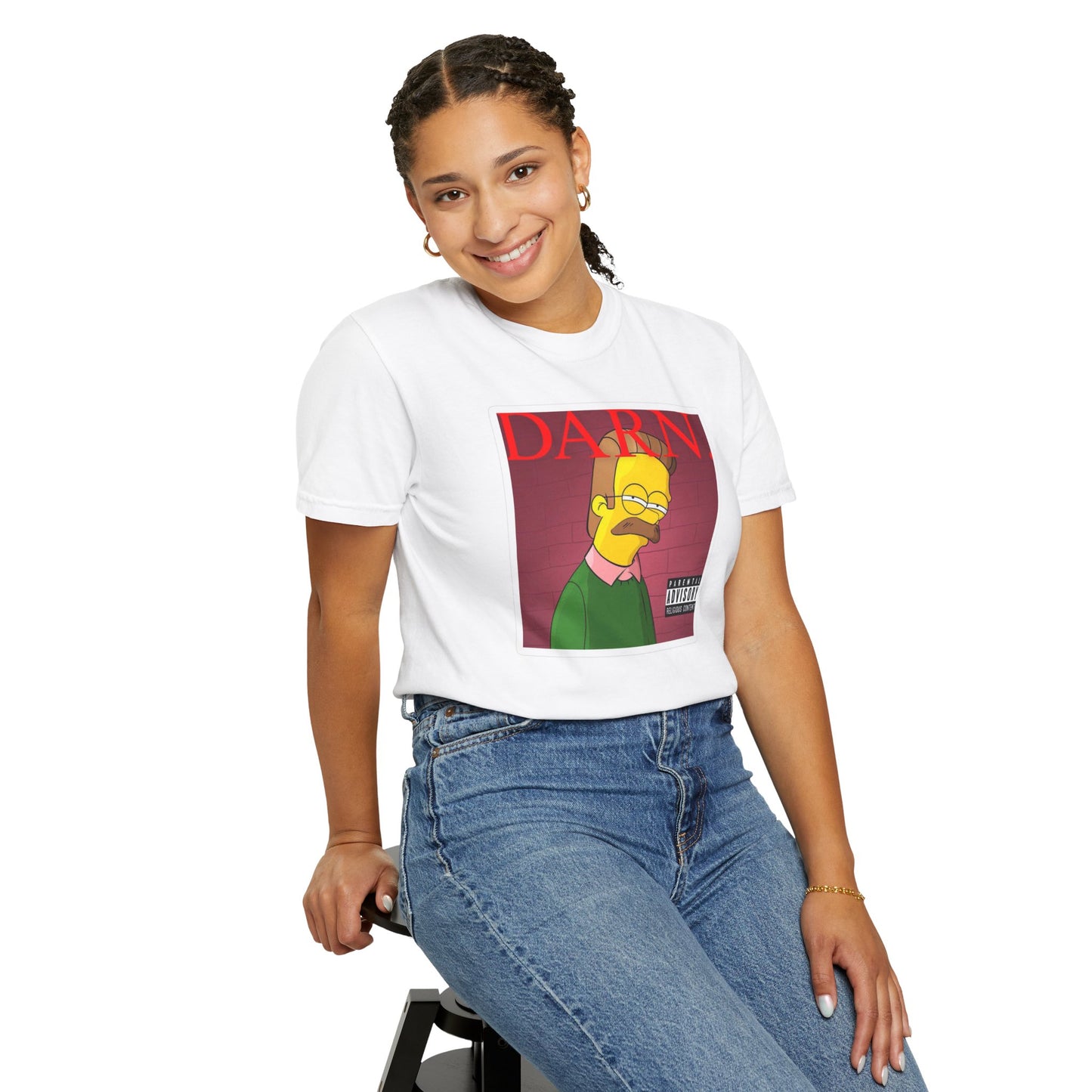 Kendrick Lamar X Simpsons 'Darn' Ned Flanders Mashup - T-shirt, Graphic Tee, Unisex