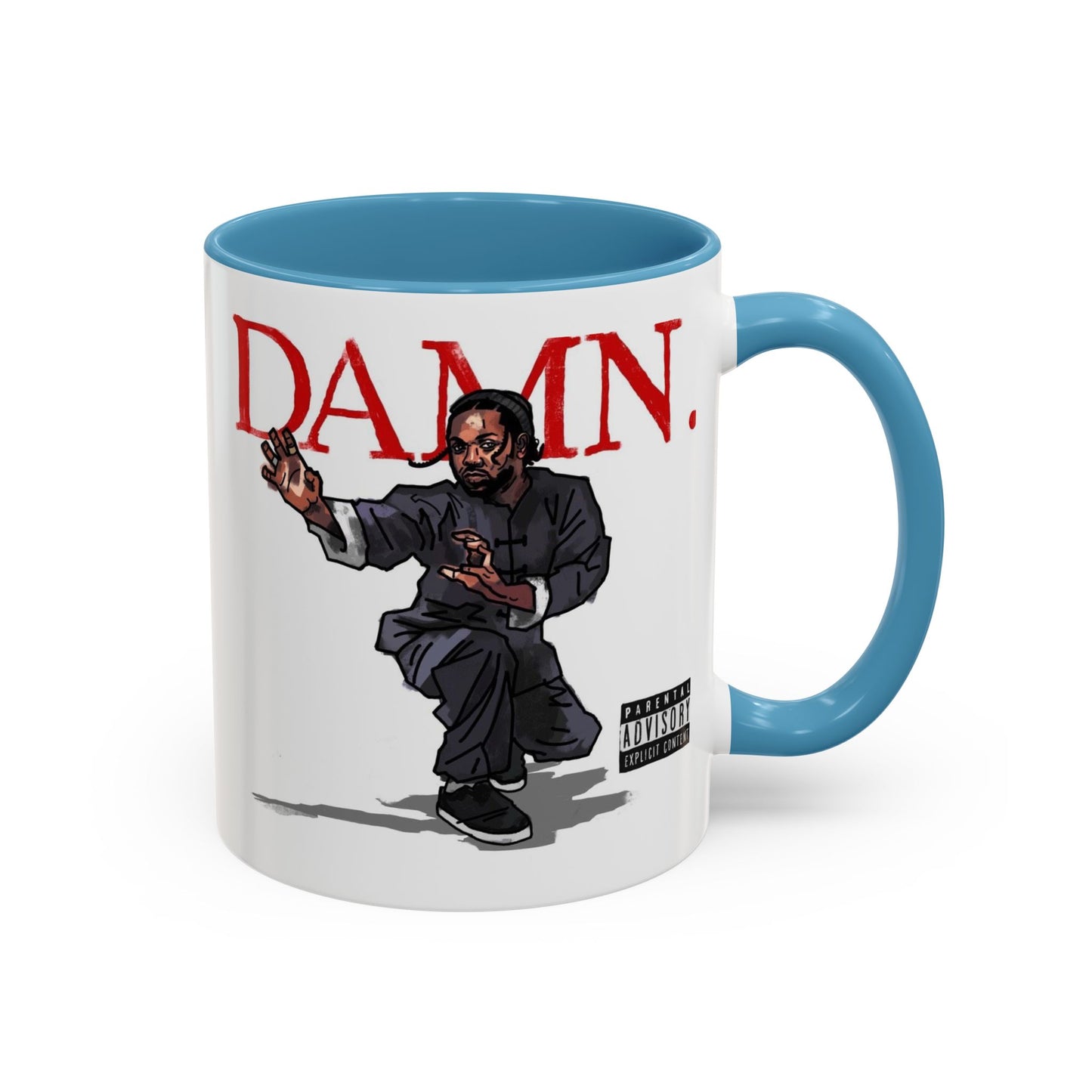 Kendrick Lamar “Kung Fu Kenny” DAMN Mug – Hip-Hop Coffee Cup, Artistic Fan Gift