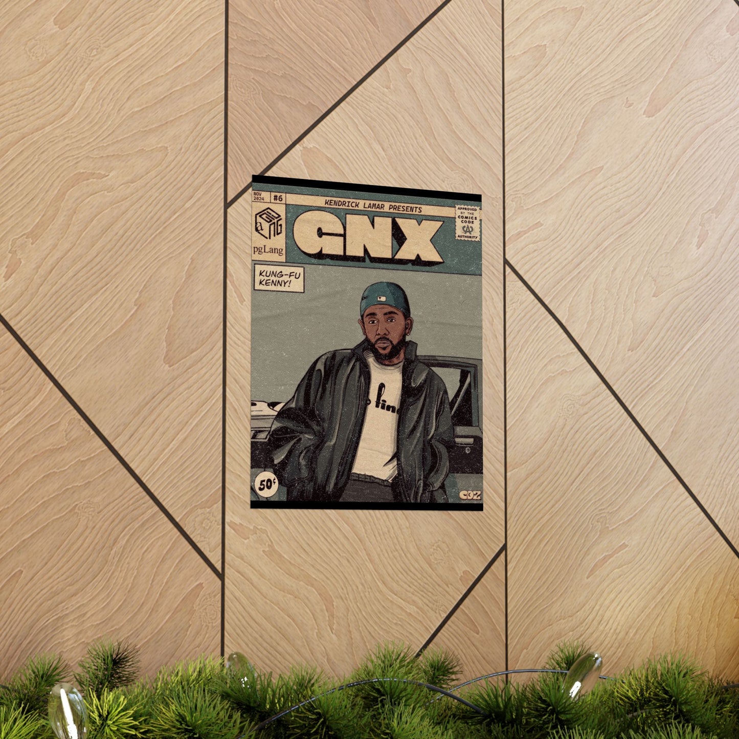 Kendrick Lamar "GNX" Comic Book Cover - Matte Poster – Wall Art Print | Hip-Hop Room Decor | Rap Album Cover Aesthetic