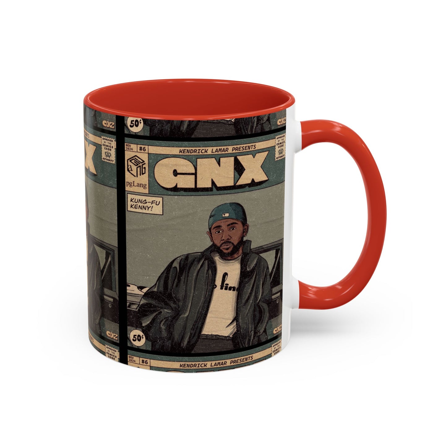 Kendrick Lamar "GNX" Comic Cover Mug – Hip-Hop Art Coffee Cup, Gift for Music Fans