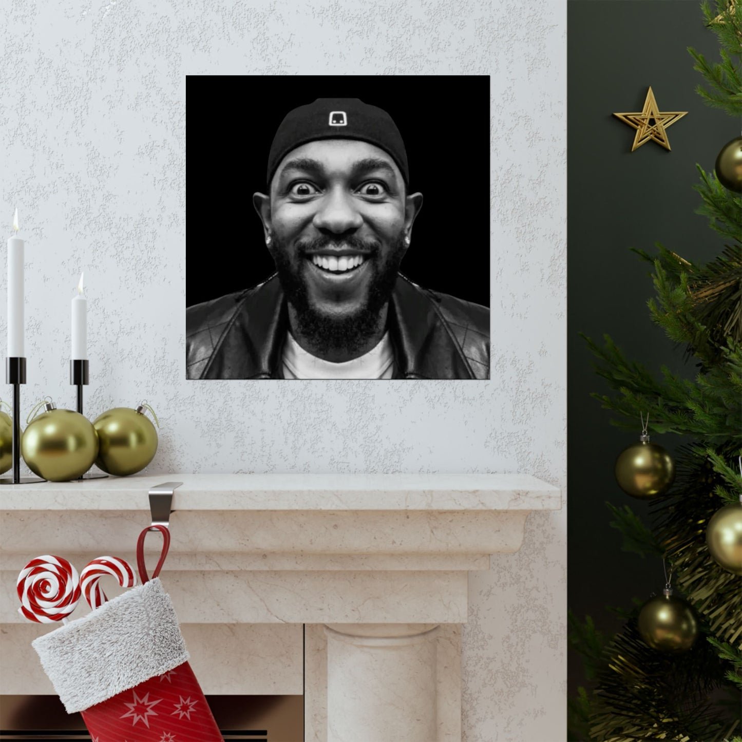 Kendrick Lamar Meme Face Mustard - Matte Posters