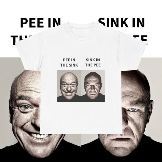Dean Norris Breaking Bad "PEE IN THE SINK" Meme T-Shirt - WAS $24.99