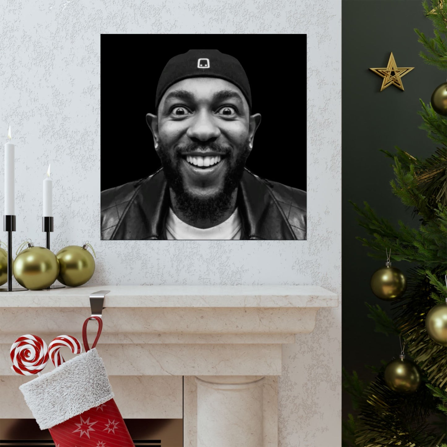 Kendrick Lamar Meme Face Mustard - Matte Posters