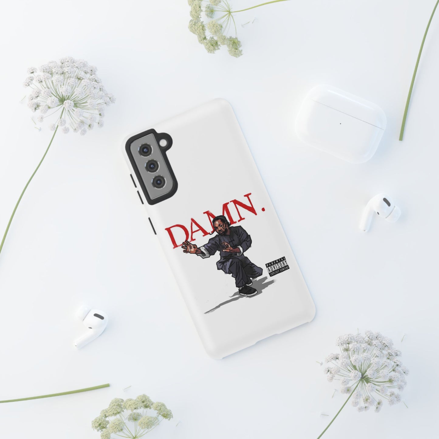 Kendrick Lamar “Kung Fu Kenny” DAMN Album Tough Phone Case – Shockproof Dual Layer Cover