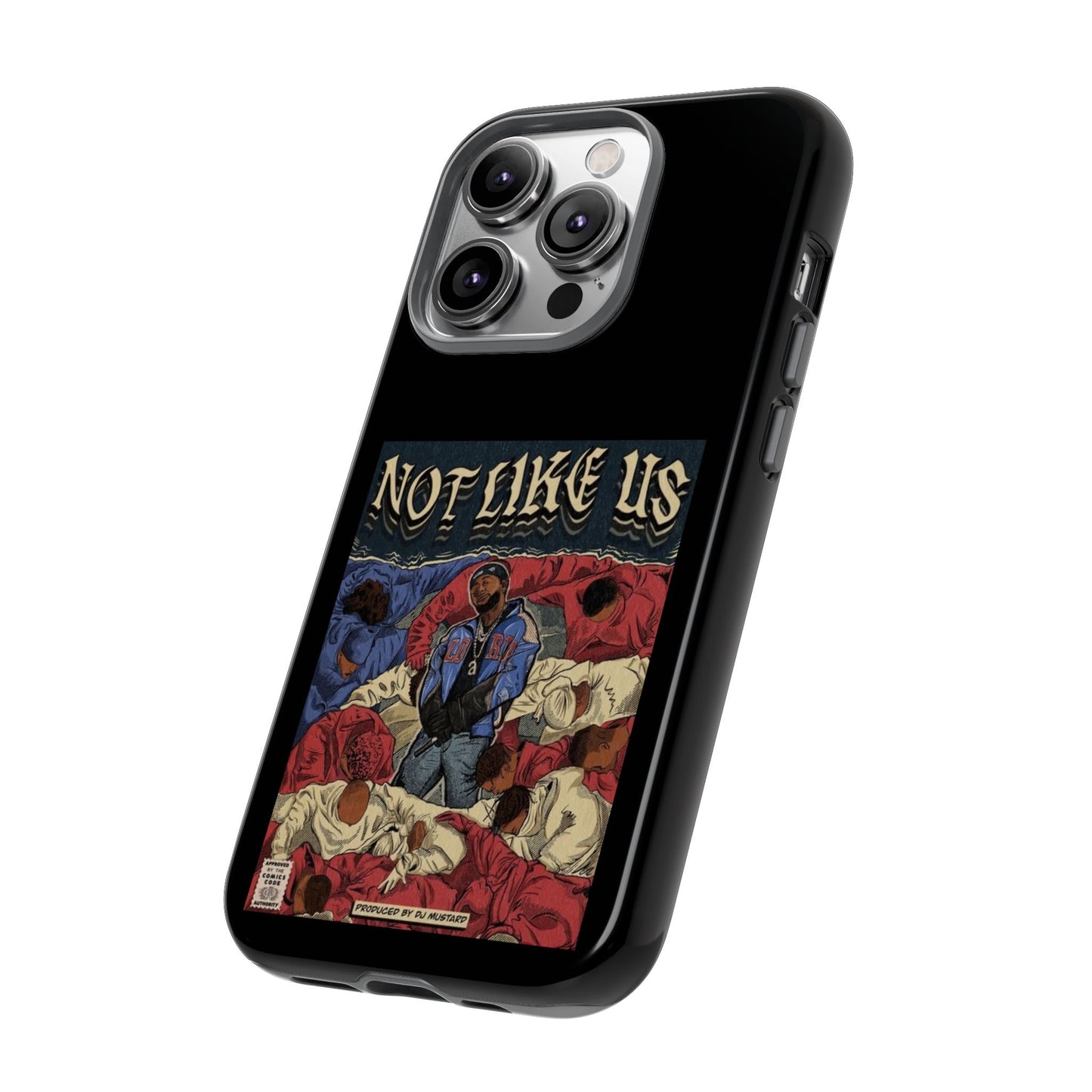 Kendrick Lamar "Not Like Us" Comic Book Cover Tough Phone Case – Hip Hop Art, Shockproof Dual-Layer Protection
