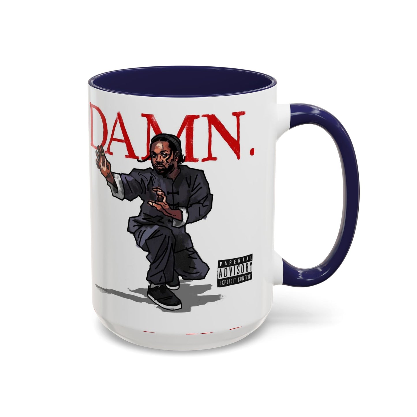 Kendrick Lamar “Kung Fu Kenny” DAMN Mug – Hip-Hop Coffee Cup, Artistic Fan Gift