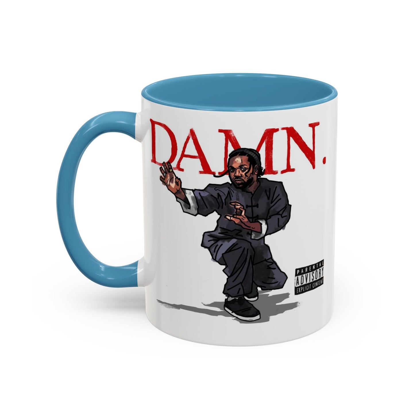 Kendrick Lamar “Kung Fu Kenny” DAMN Mug – Hip-Hop Coffee Cup, Artistic Fan Gift