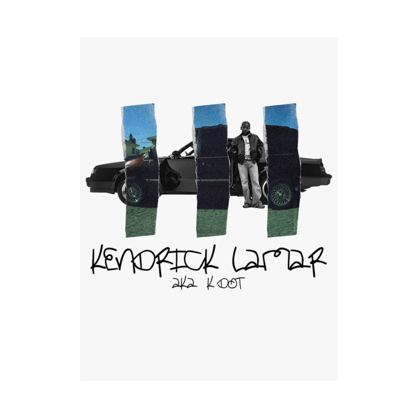 Kendrick Lamar GNX + Good Kid, m.A.A.d City Mashup Poster, Matte – Rap Wall Art, Hip-Hop Home Decor, Urban Music Print, Gift for Fan