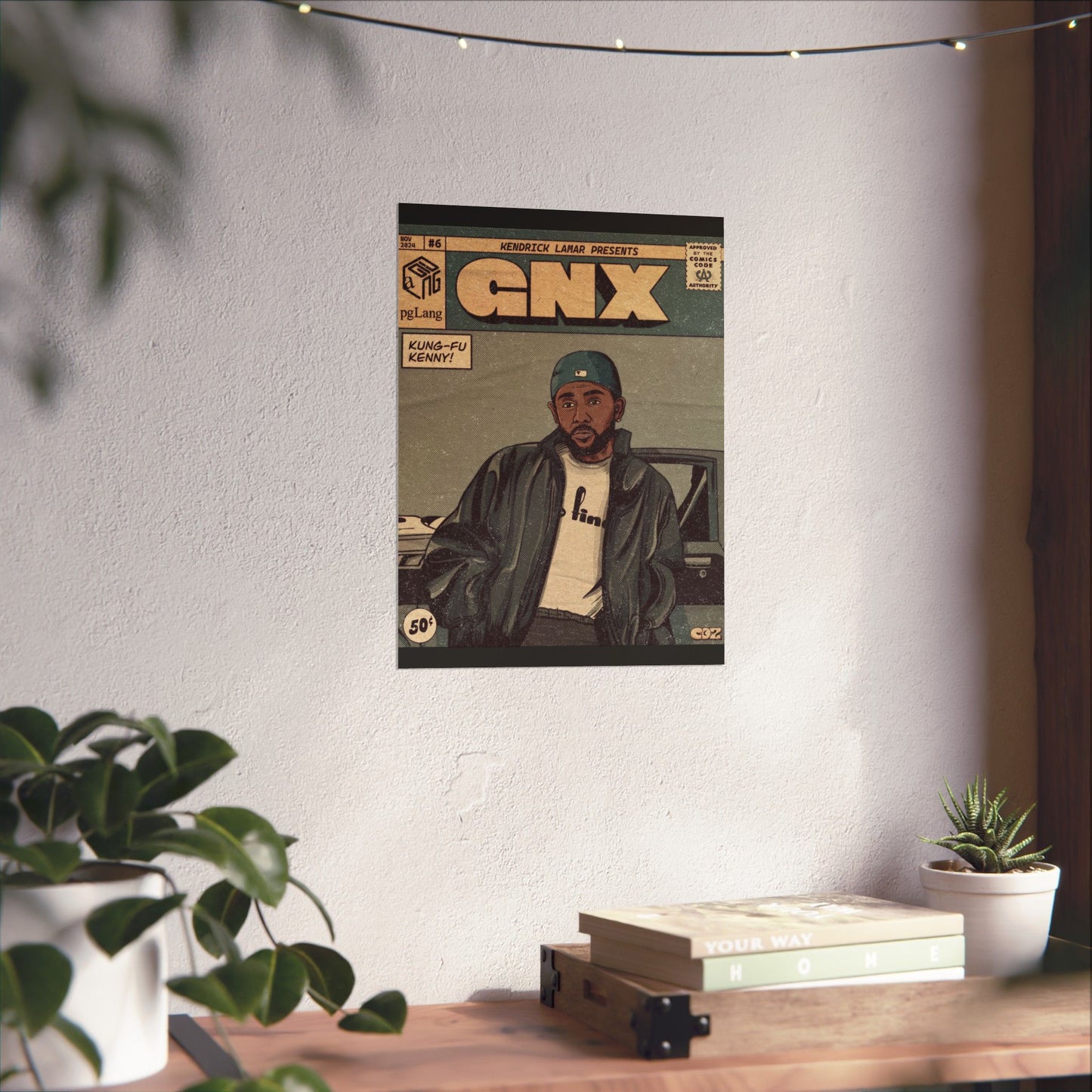 Kendrick Lamar "GNX" Comic Book Cover - Matte Poster – Wall Art Print | Hip-Hop Room Decor | Rap Album Cover Aesthetic