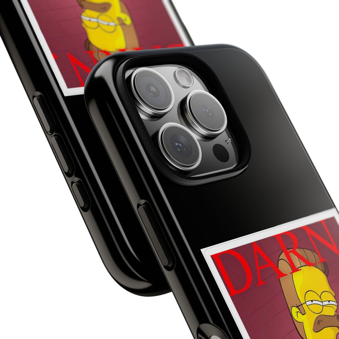 Kendrick Lamar X Simpsons "DARN" Ned Flanders Tough Phone Case – Funny Rap Mashup Cover for iPhone, Samsung, & More