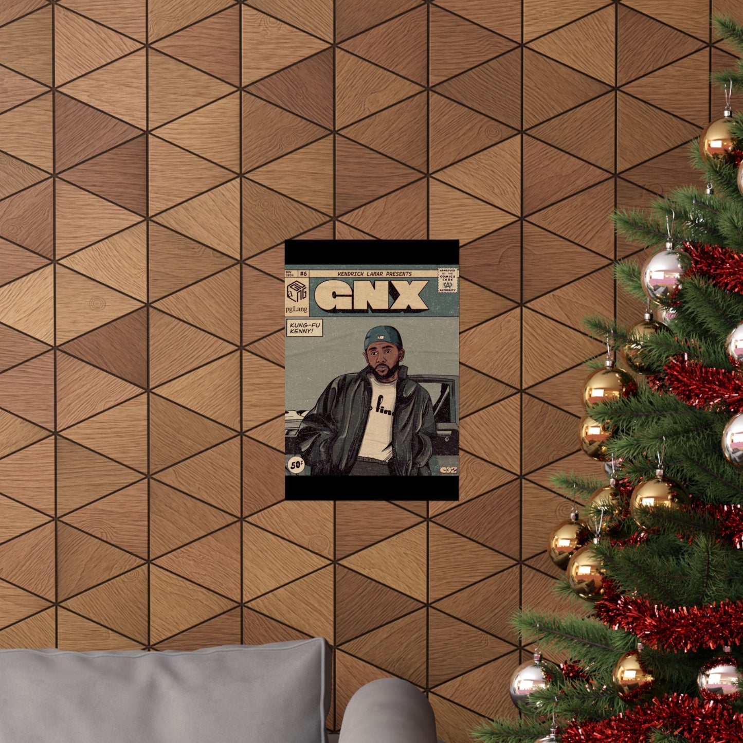 Kendrick Lamar "GNX" Comic Book Cover - Matte Poster – Wall Art Print | Hip-Hop Room Decor | Rap Album Cover Aesthetic