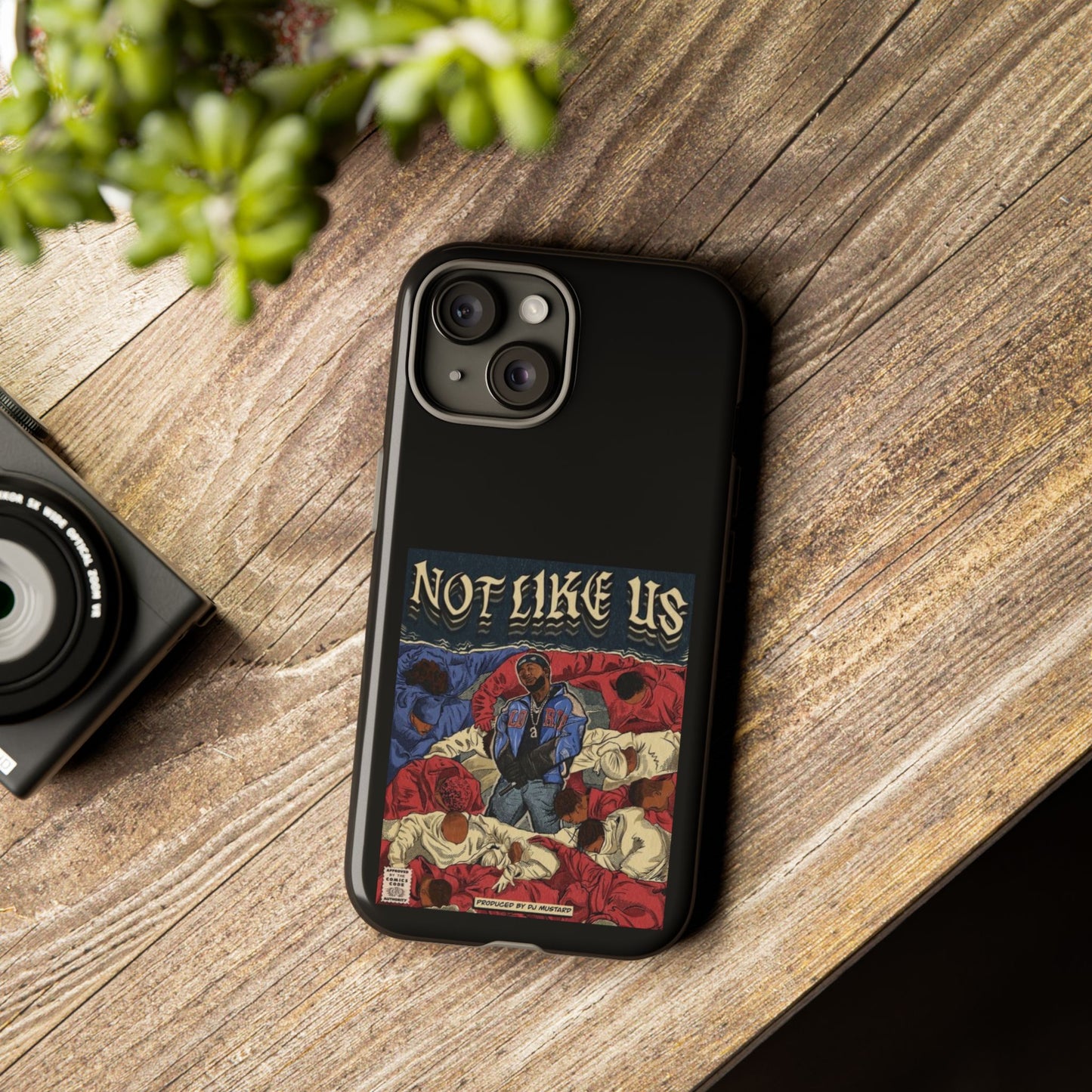 Kendrick Lamar "Not Like Us" Comic Book Cover Tough Phone Case – Hip Hop Art, Shockproof Dual-Layer Protection