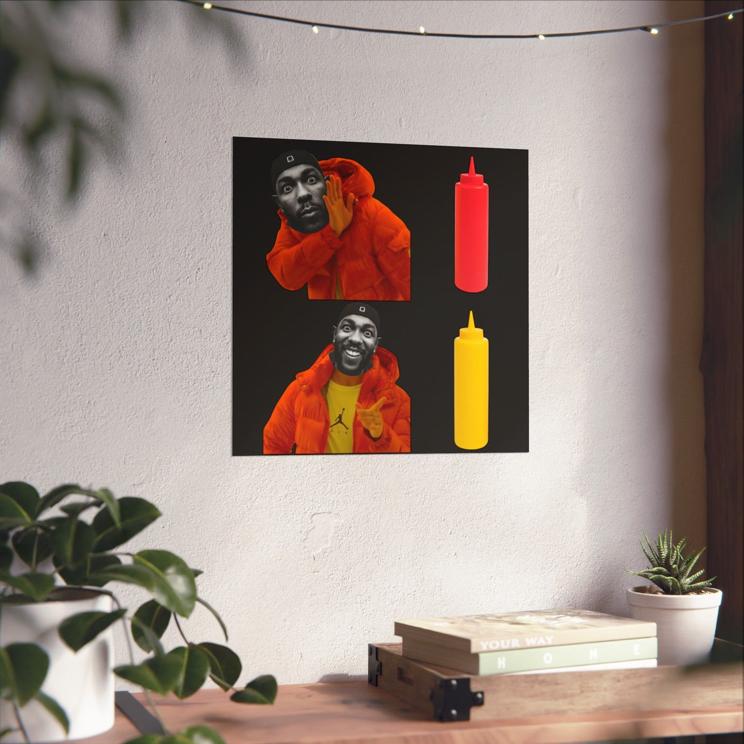 Kendrick Lamar MUSTARD Drake Meme - Matte Posters, Vibrant
