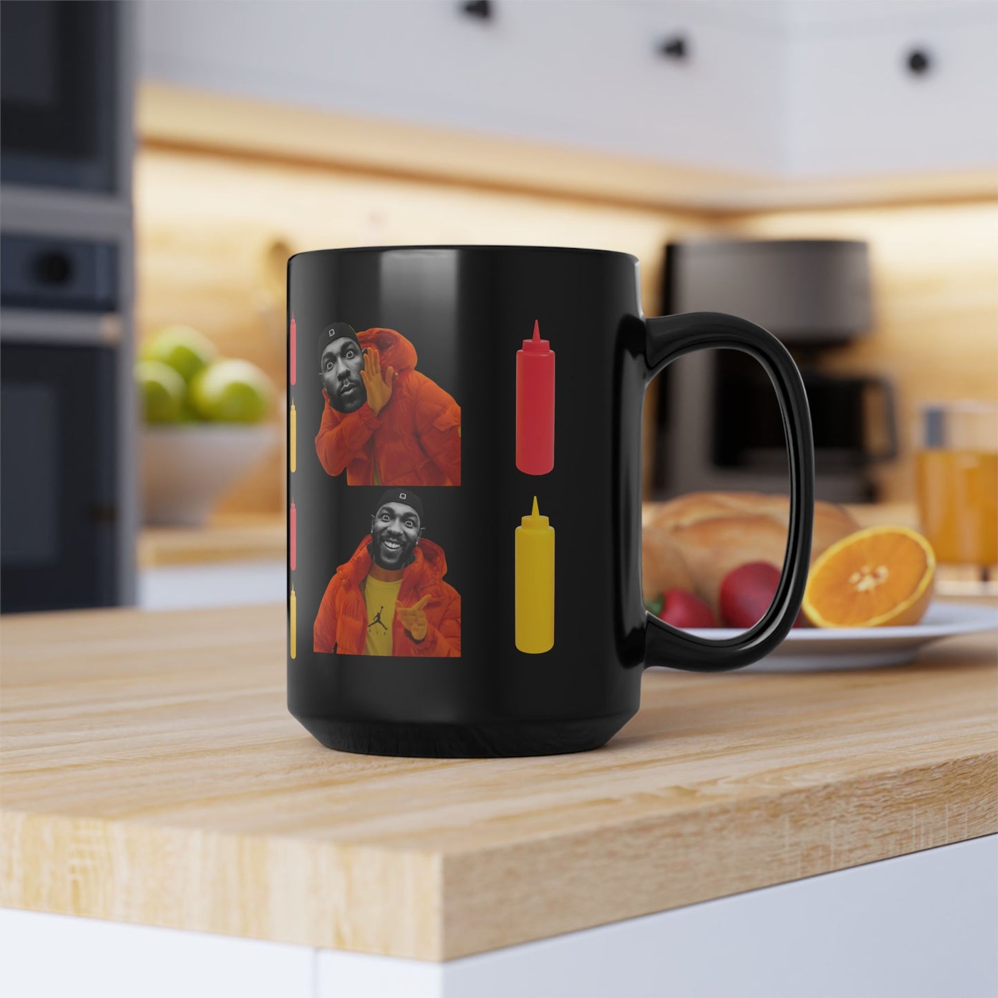 Kendrick Lamar MUSTARD Drake Meme - Mug, Black (11oz, 15oz)