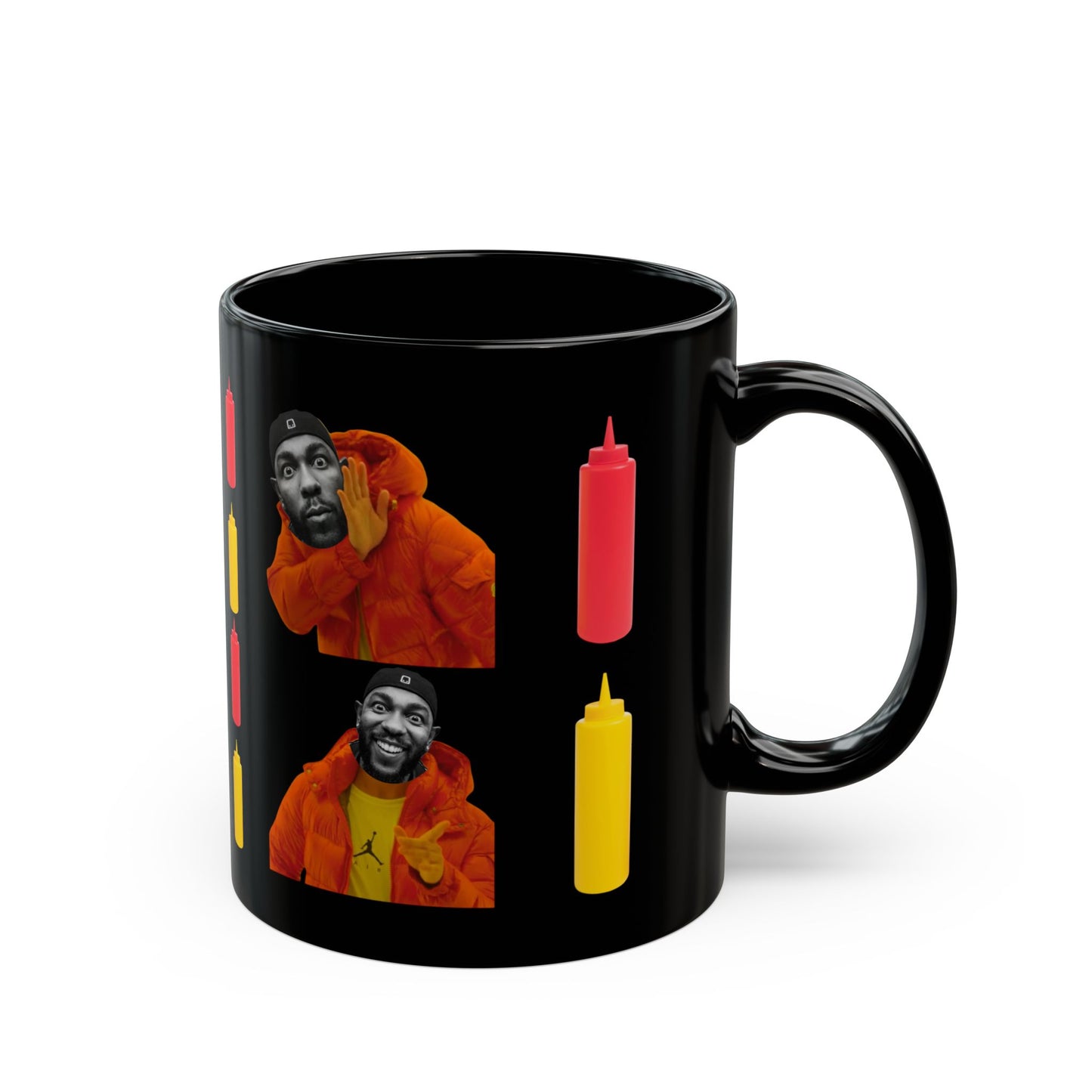 Kendrick Lamar MUSTARD Drake Meme - Mug, Black (11oz, 15oz)