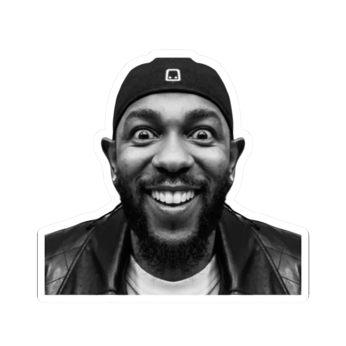 Kendrick Lamar Meme Face Mustard - Sticker Kiss-Cut