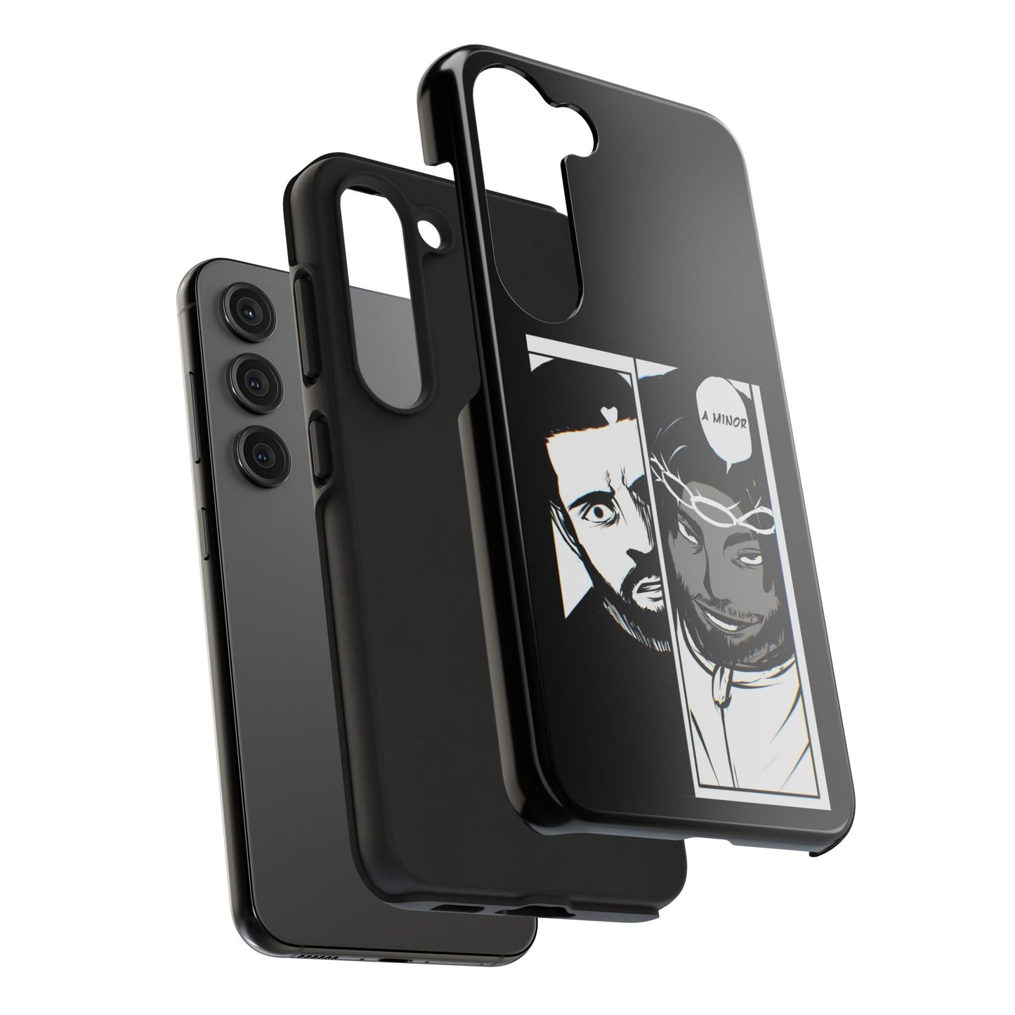 Kendrick Lamar Drake Anime Battle - Phone Case