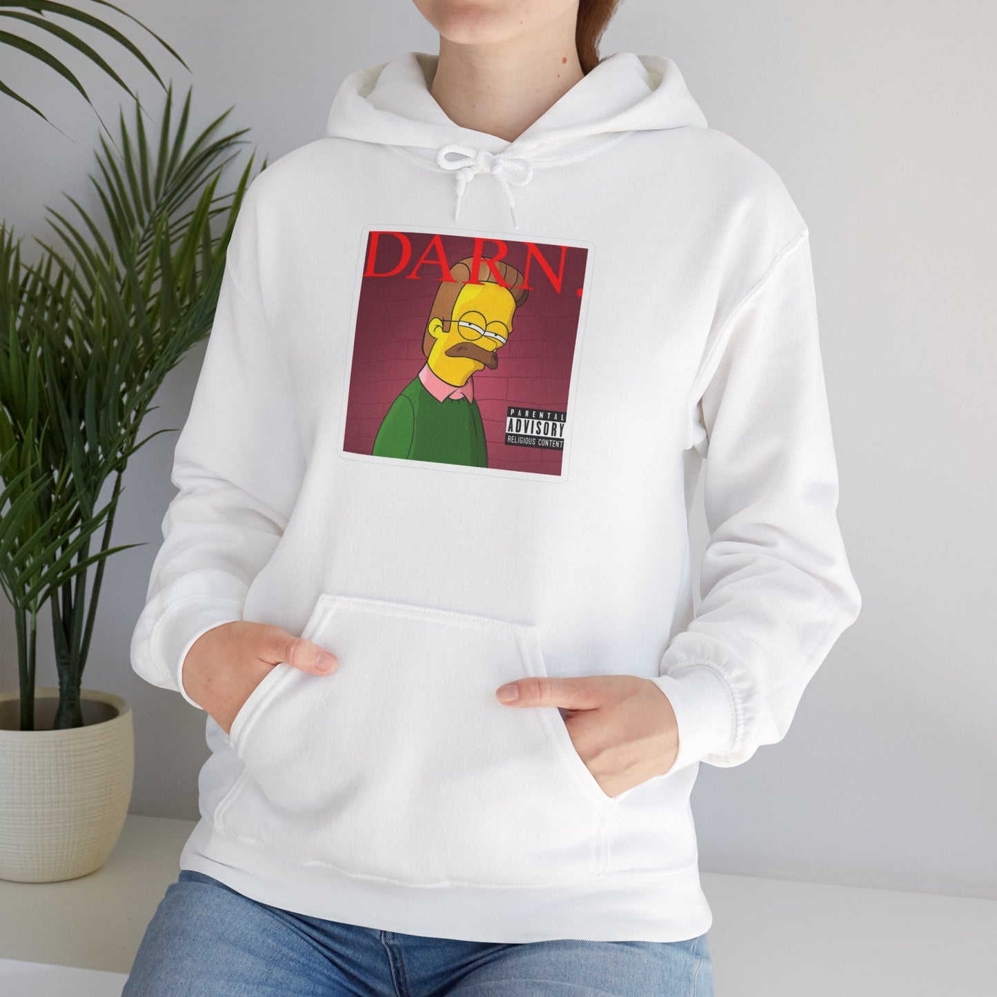 Kendrick Lamar X Simpsons "DARN" Ned Flanders Mashup Hoodie – Funny Rap Streetwear