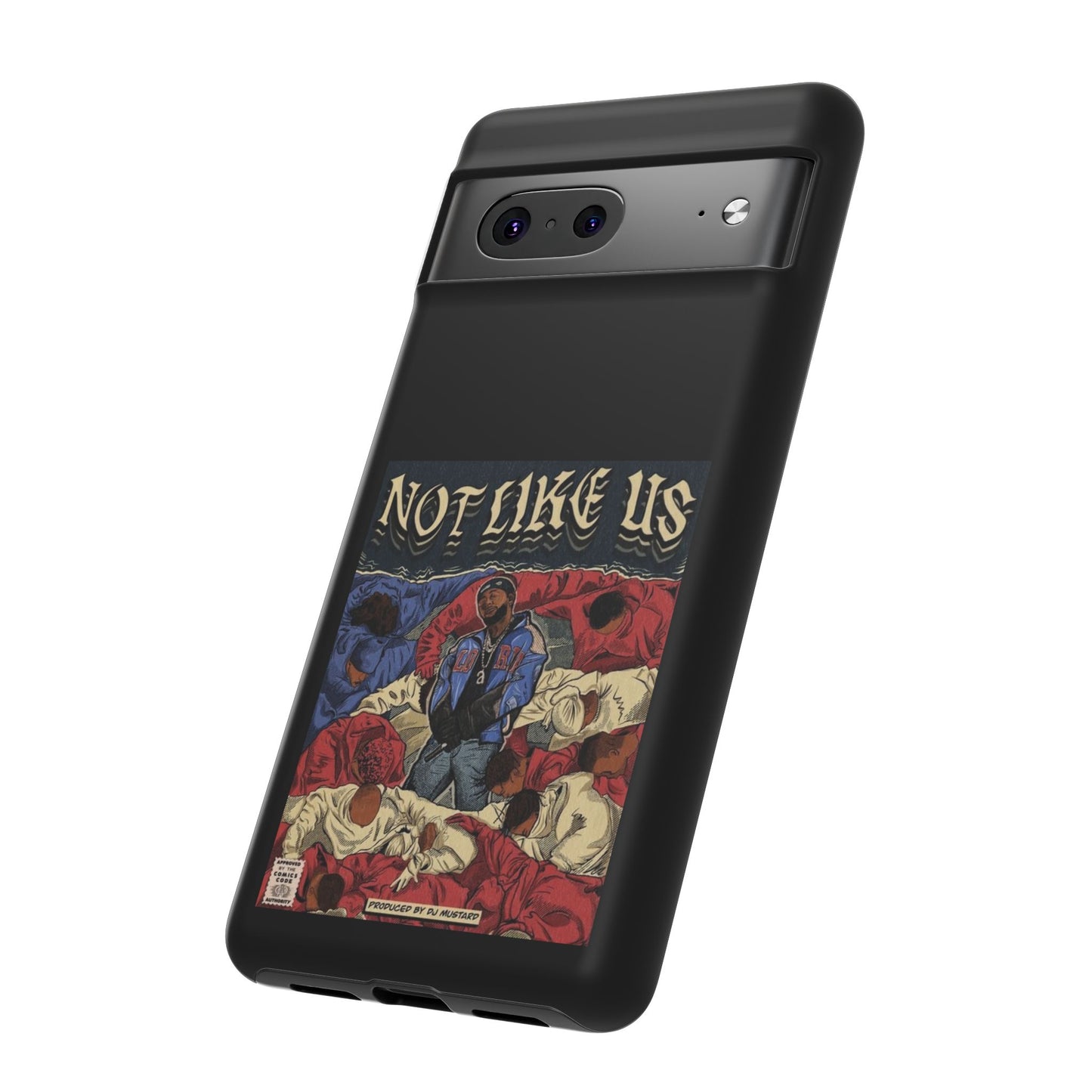 Kendrick Lamar "Not Like Us" Comic Book Cover Tough Phone Case – Hip Hop Art, Shockproof Dual-Layer Protection