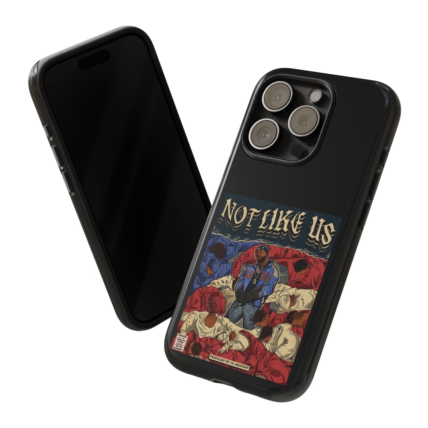 Kendrick Lamar "Not Like Us" Comic Book Cover Tough Phone Case – Hip Hop Art, Shockproof Dual-Layer Protection