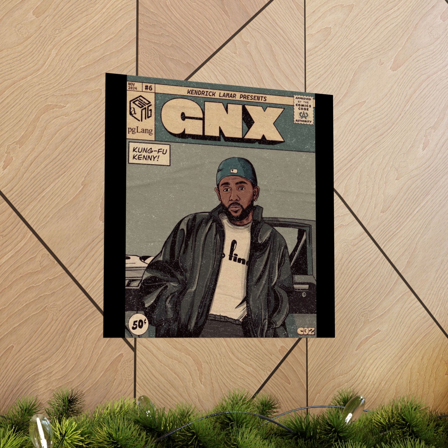 Kendrick Lamar "GNX" Comic Book Cover - Matte Poster – Wall Art Print | Hip-Hop Room Decor | Rap Album Cover Aesthetic