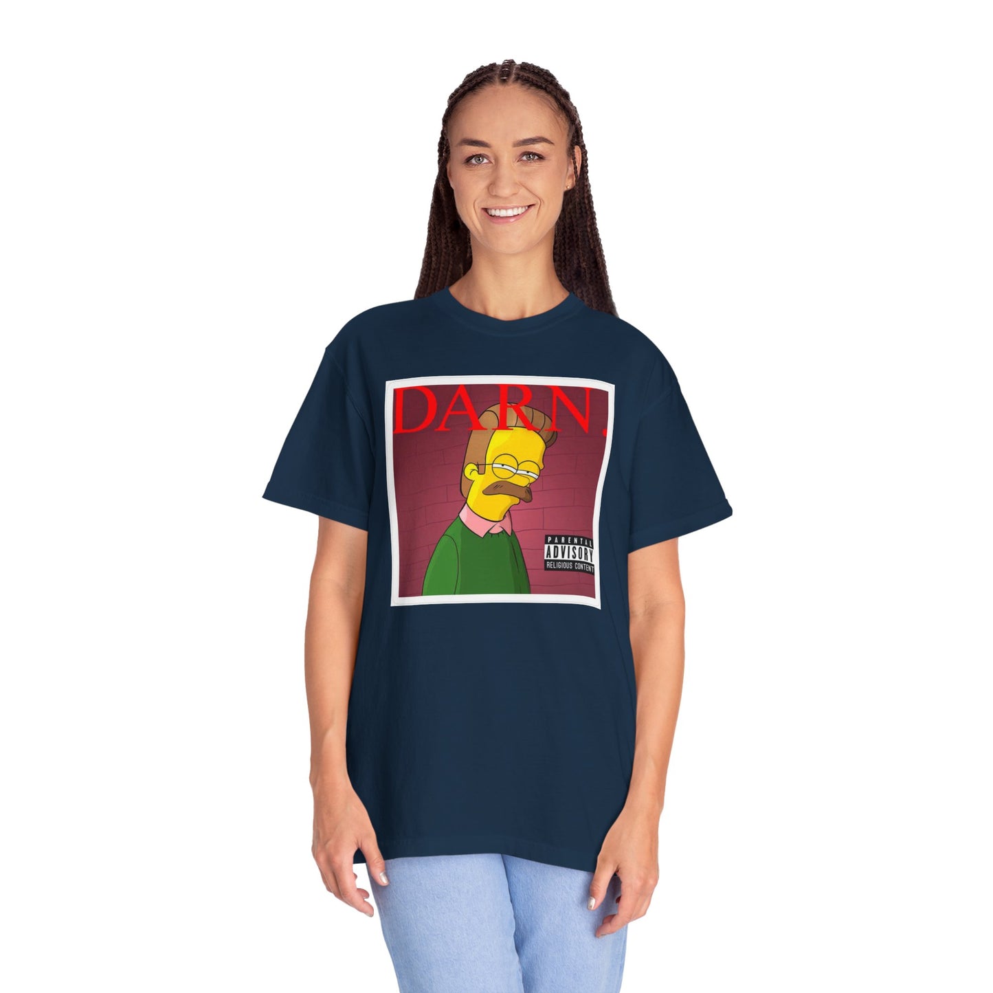 Kendrick Lamar X Simpsons 'Darn' Ned Flanders Mashup - T-shirt, Graphic Tee, Unisex