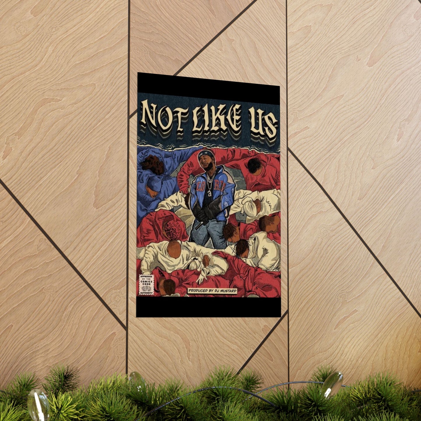 Kendrick Lamar "Not Like Us" Comic Book Cover - Matte Poster – Hip Hop Wall Art, Music Legend Print, Matte Finish Poster for Home & Office Decor
