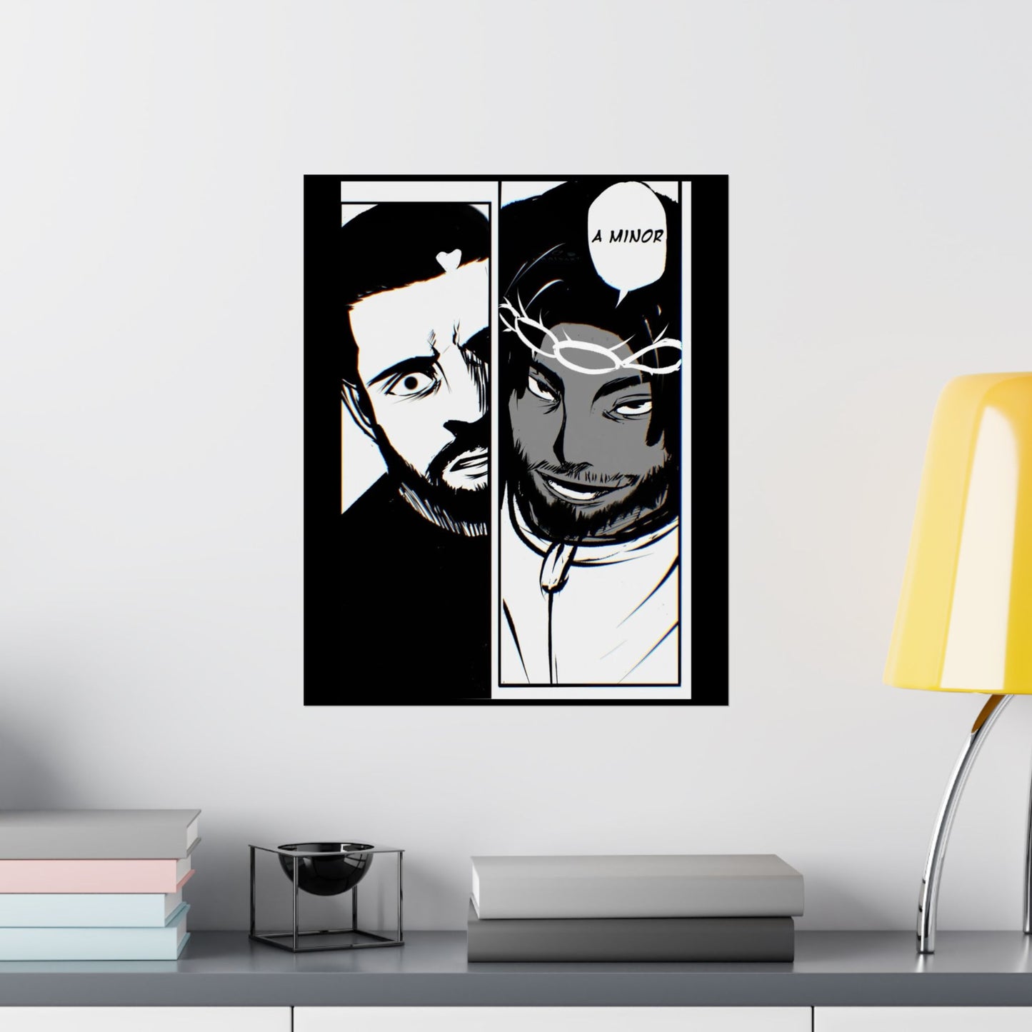 Kendrick Lamar Vs Drake Anime Battle - Matte Posters