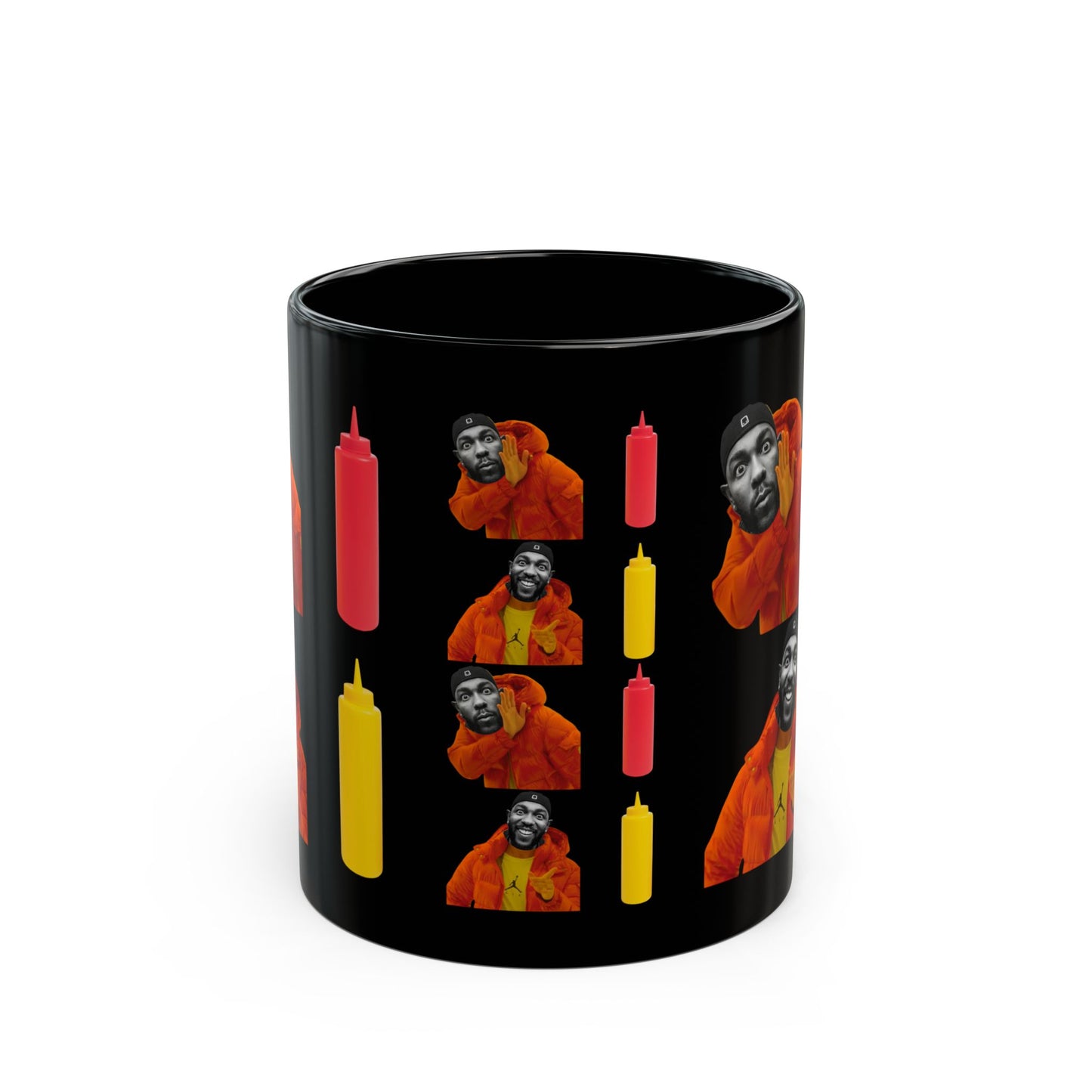 Kendrick Lamar MUSTARD Drake Meme - Mug, Black (11oz, 15oz)