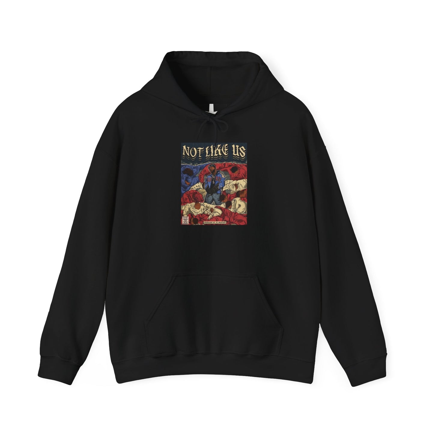 Kendrick Lamar "Not Like Us" Comic Book Hoodie – Hip Hop Fan Art Sweatshirt, Unisex Streetwear Gift