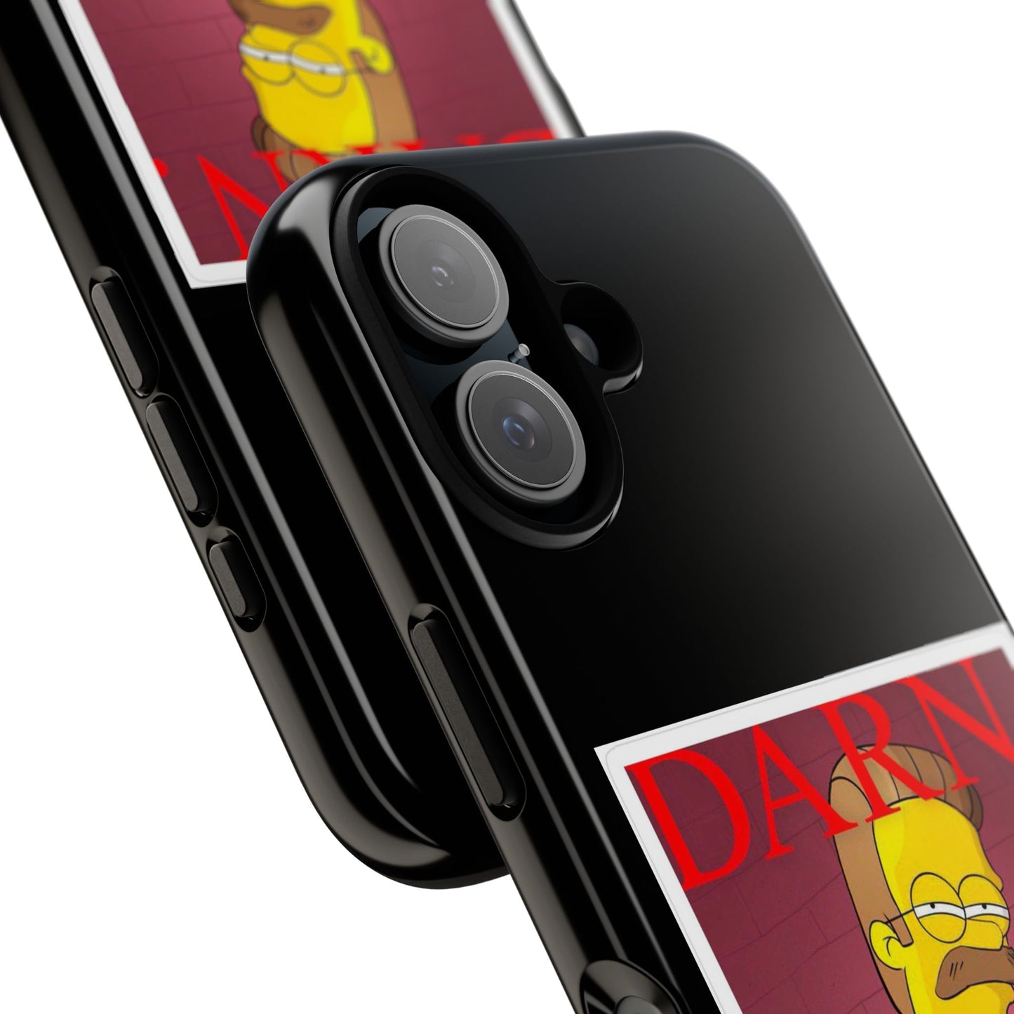 Kendrick Lamar X Simpsons "DARN" Ned Flanders Tough Phone Case – Funny Rap Mashup Cover for iPhone, Samsung, & More