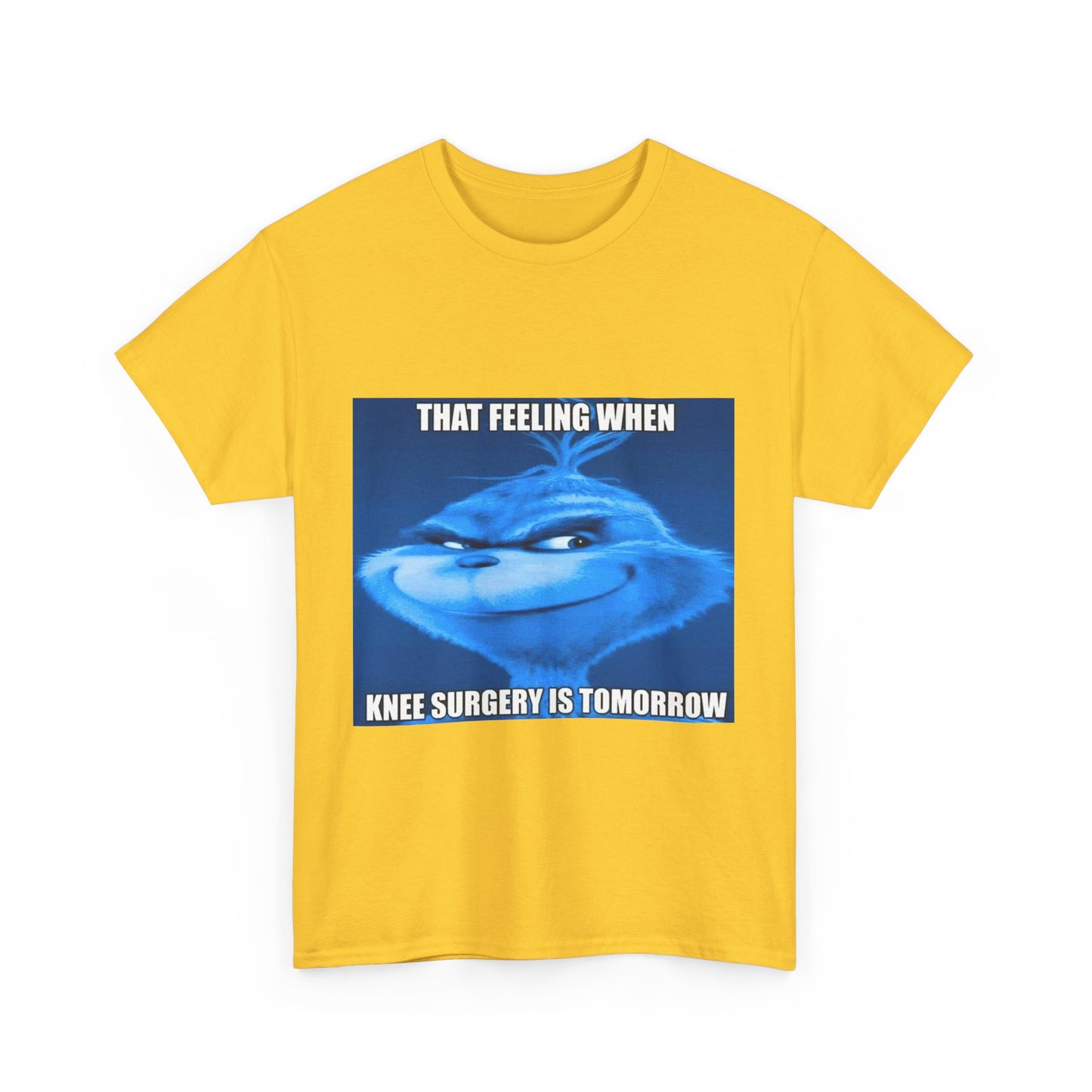 "Knee Surgery" Blue Grinch Meme T-Shirt - WAS $24.99