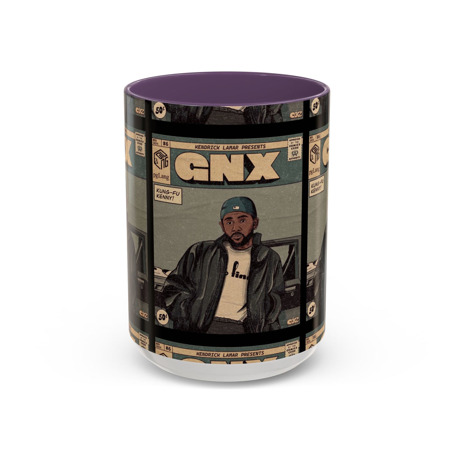 Kendrick Lamar "GNX" Comic Cover Mug – Hip-Hop Art Coffee Cup, Gift for Music Fans