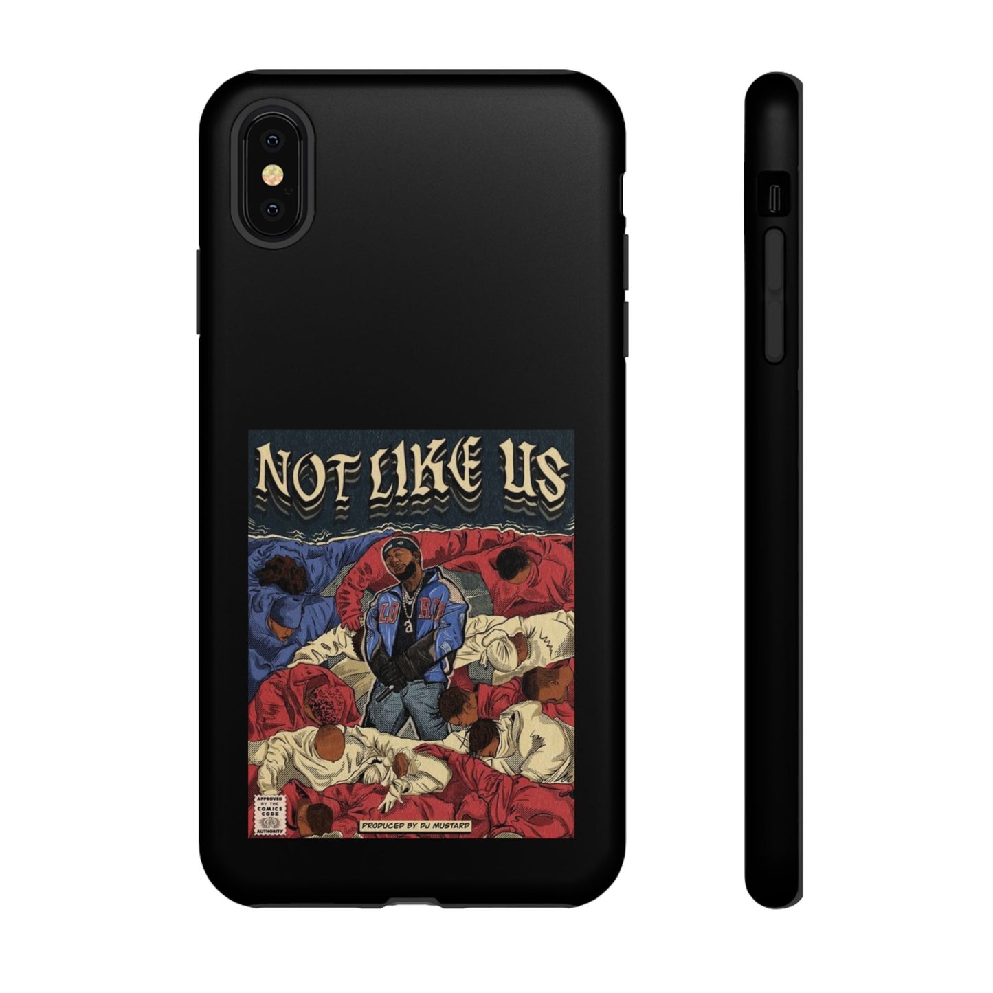 Kendrick Lamar "Not Like Us" Comic Book Cover Tough Phone Case – Hip Hop Art, Shockproof Dual-Layer Protection