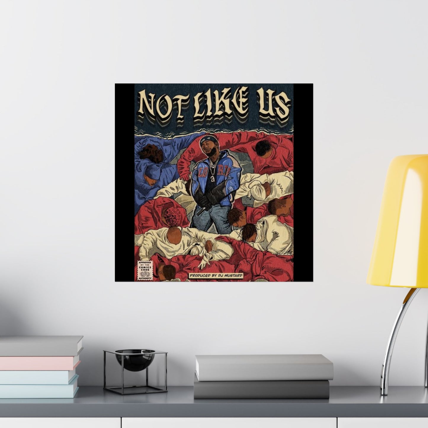 Kendrick Lamar "Not Like Us" Comic Book Cover - Matte Poster – Hip Hop Wall Art, Music Legend Print, Matte Finish Poster for Home & Office Decor