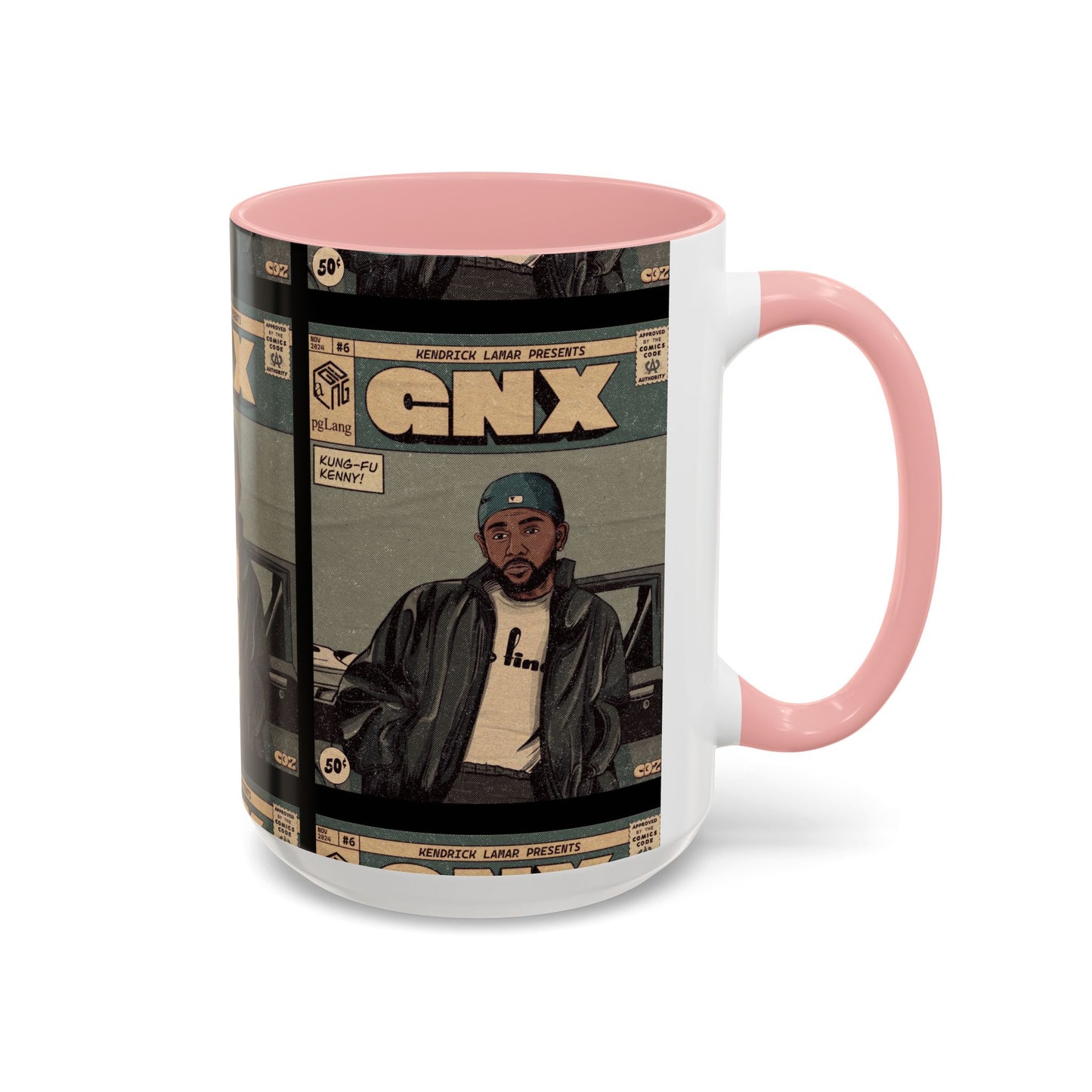 Kendrick Lamar "GNX" Comic Cover Mug – Hip-Hop Art Coffee Cup, Gift for Music Fans