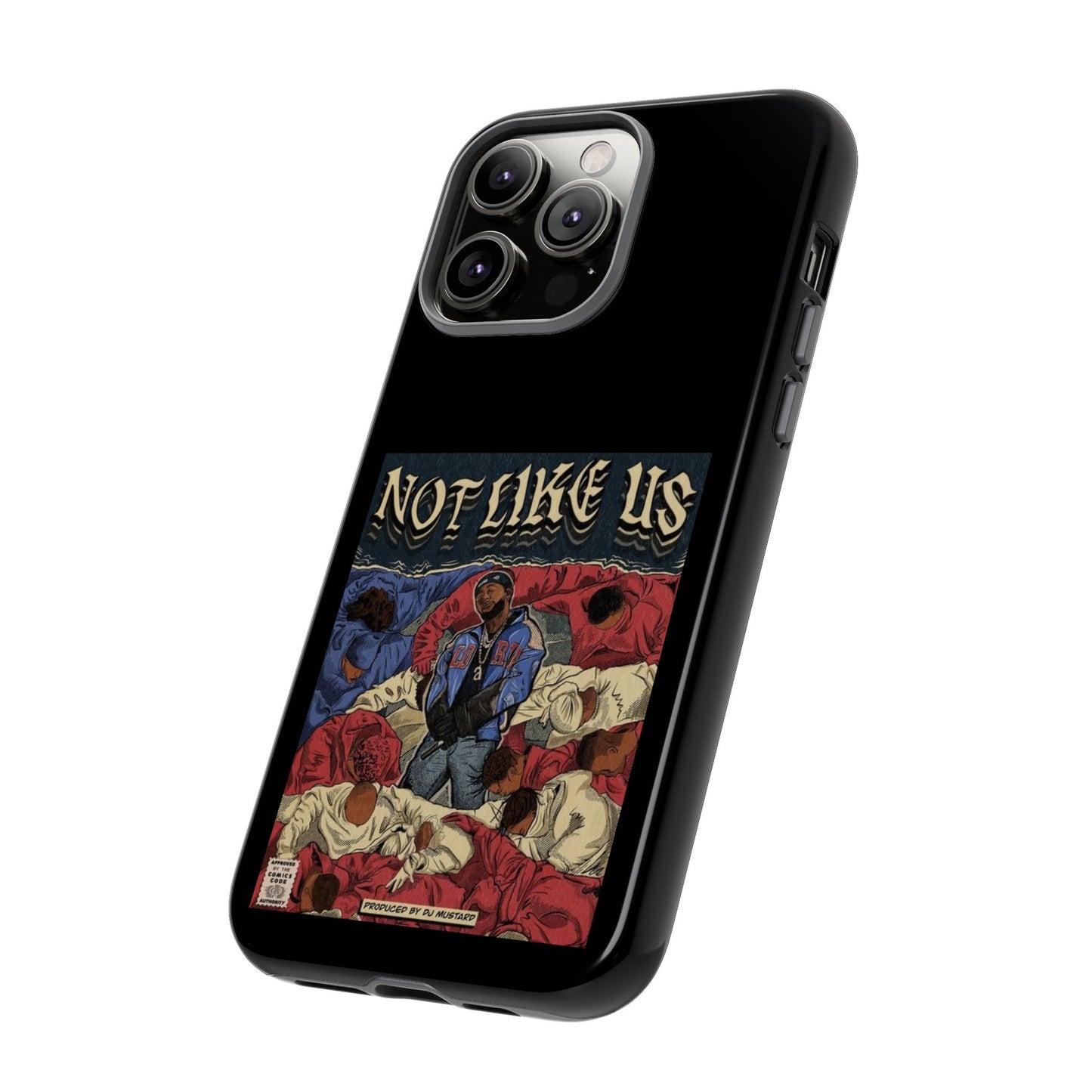 Kendrick Lamar "Not Like Us" Comic Book Cover Tough Phone Case – Hip Hop Art, Shockproof Dual-Layer Protection