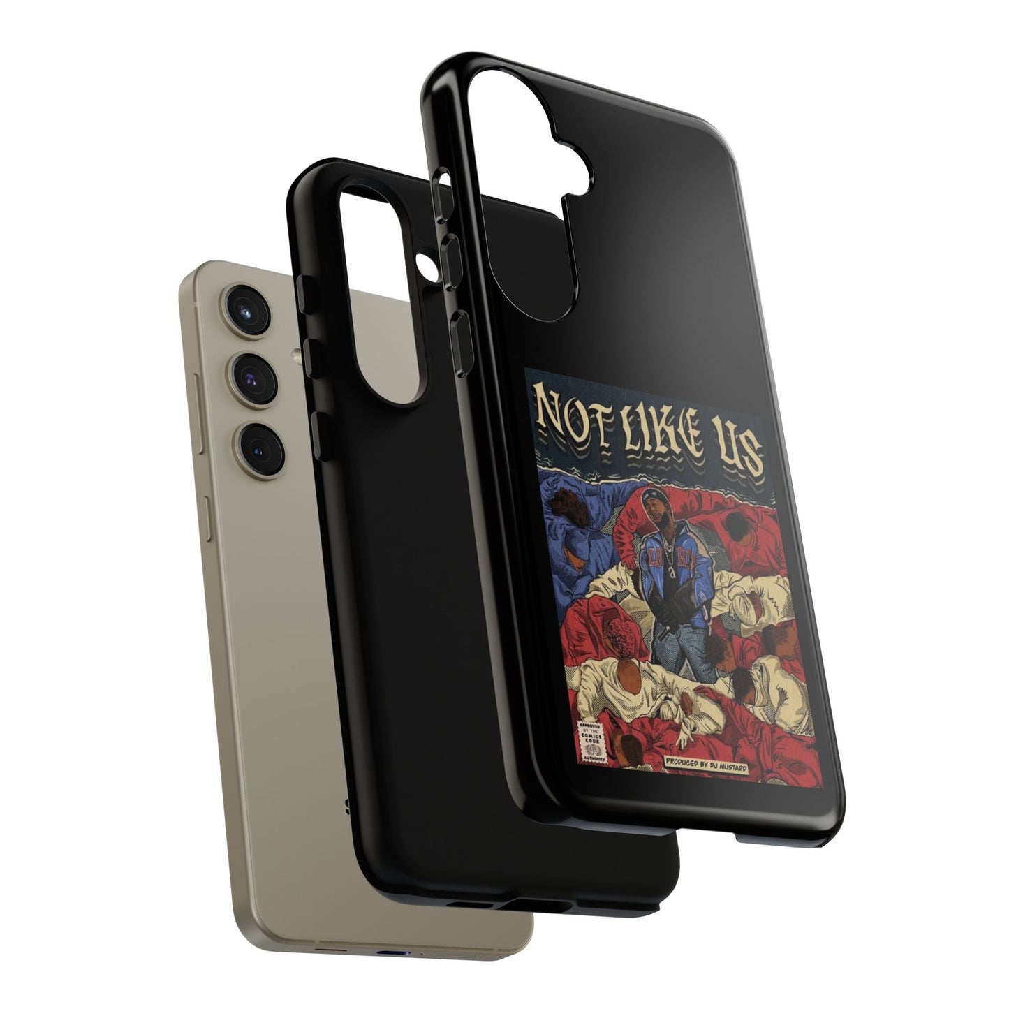 Kendrick Lamar "Not Like Us" Comic Book Cover Tough Phone Case – Hip Hop Art, Shockproof Dual-Layer Protection